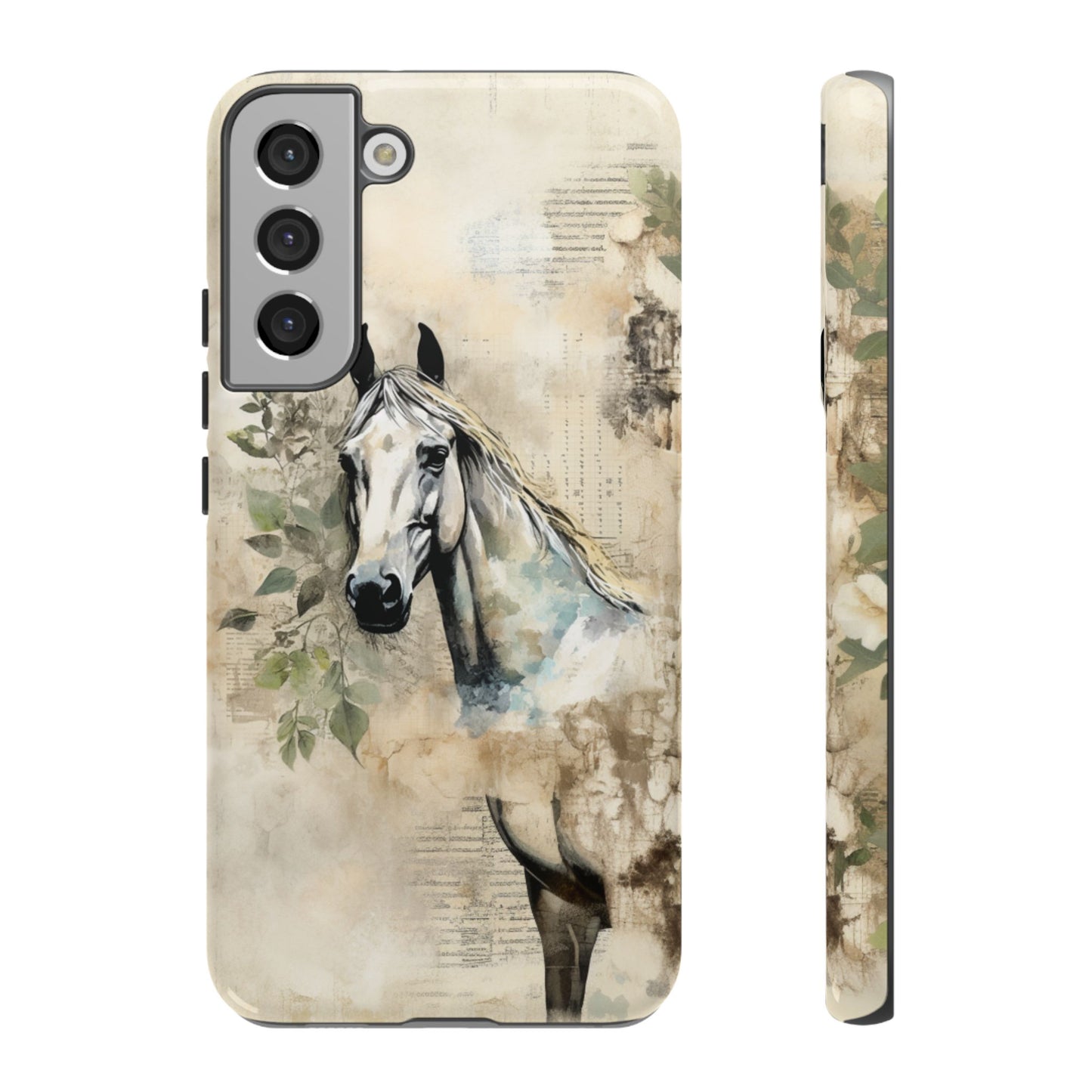 Watercolor Horse Print Phone Case - iPhone, Samsung & Google Pixel Cover - Artistic Equestrian Phone Case, Animal Lover Gift