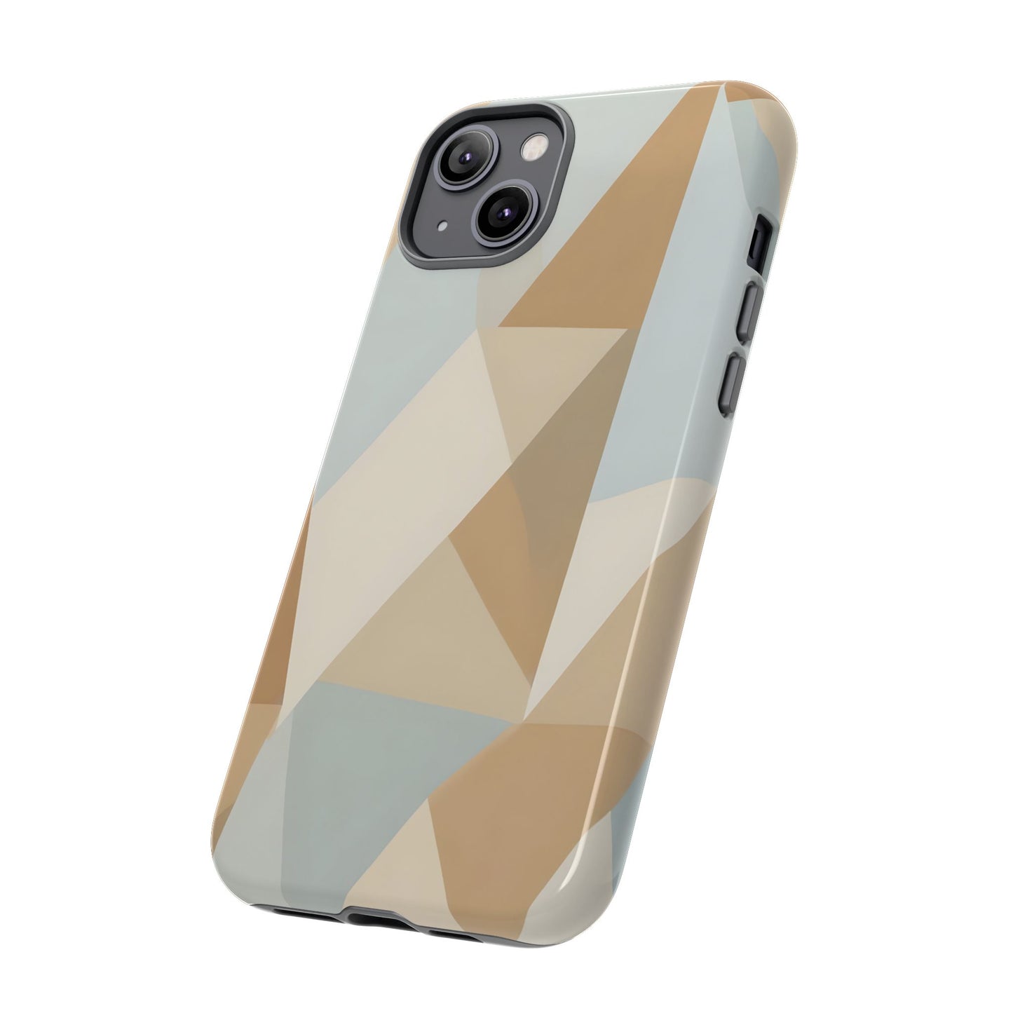 Neutral Geometrical Triangular Abstract Pattern