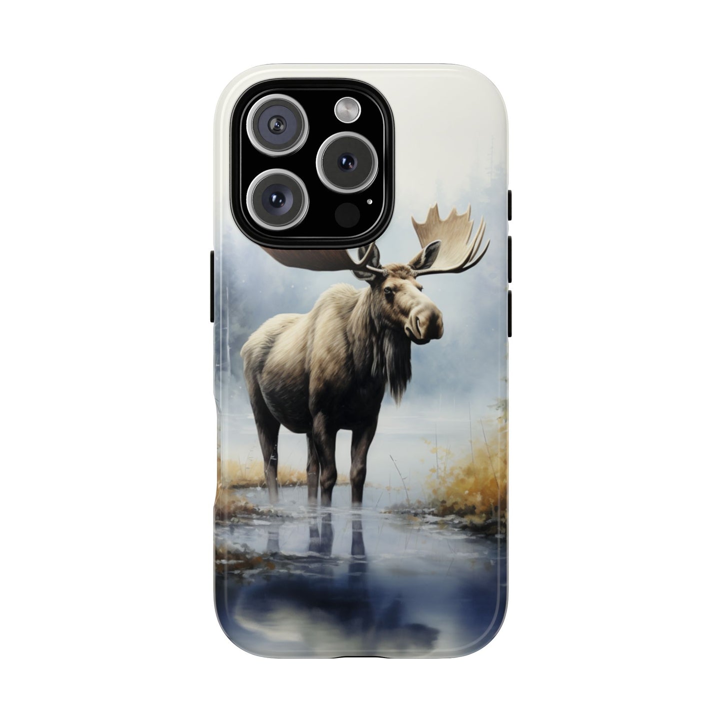 Majestic Moose Print Phone Case β Durable & Stylish Wildlife Design - iPhone, Samsung & Google Pixel Cover - Artistic Elk Phone Case, Animal Lover Gift