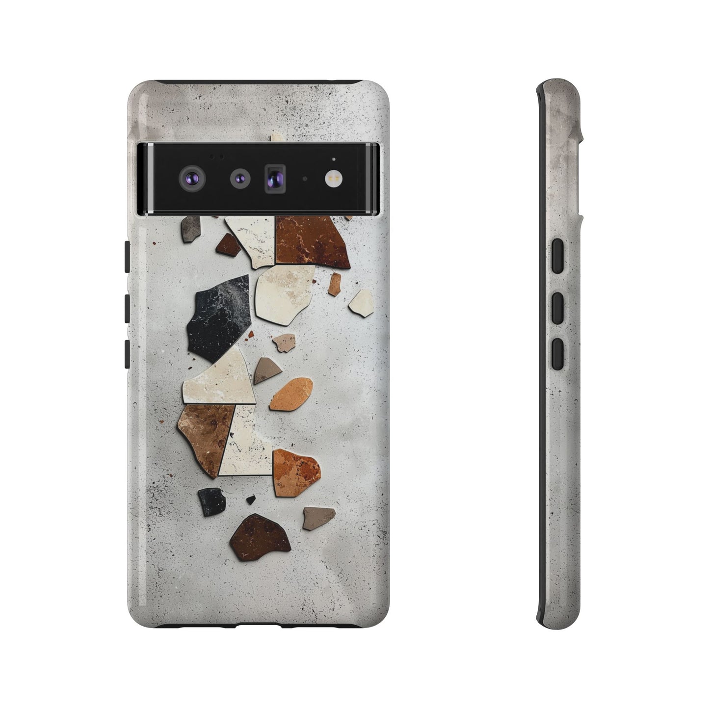 Modern Terrazzo Fragments Phone Case β Earthy & Minimalist for iPhone, google Pixel & Samsung