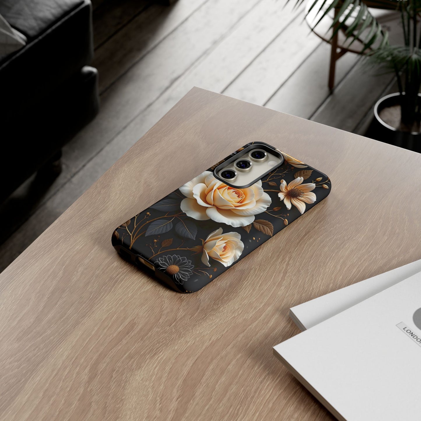 Elegant 3D Floral Design, Botanical Phone Case design for Iphone.