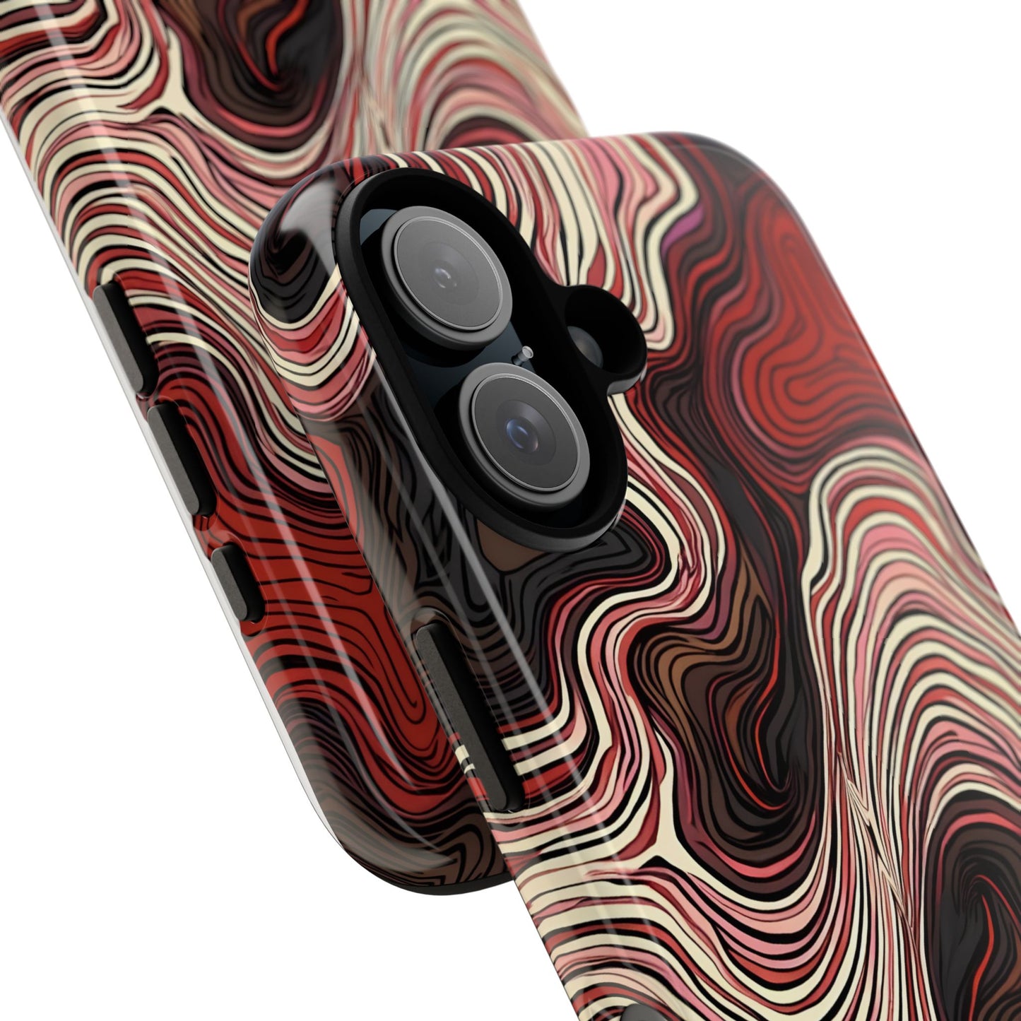 Abstract wavy illusion with swirling lines | Pattern Design