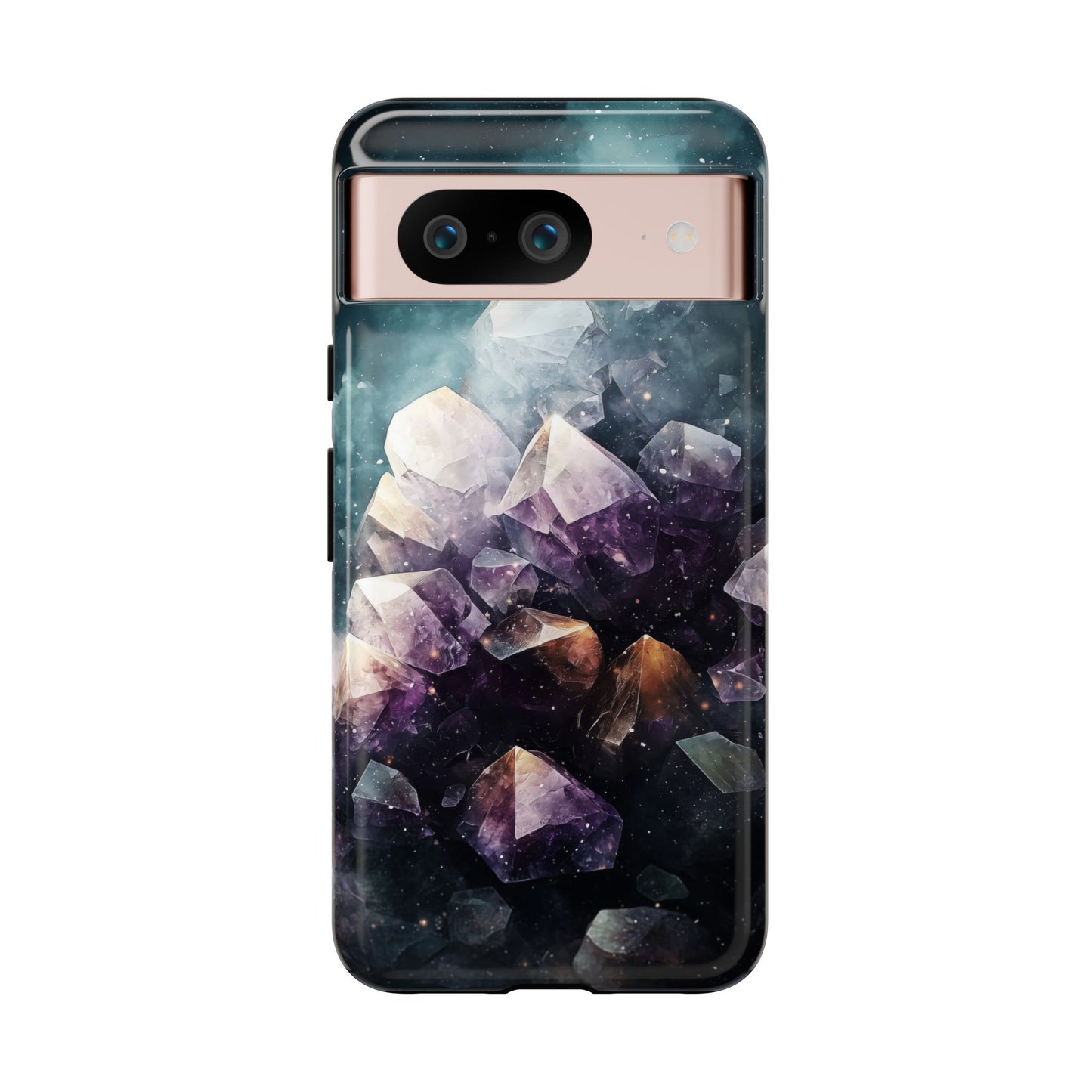 Galactic Amethyst Stones Phone Case for iPhone, Samsung & Google Pixel