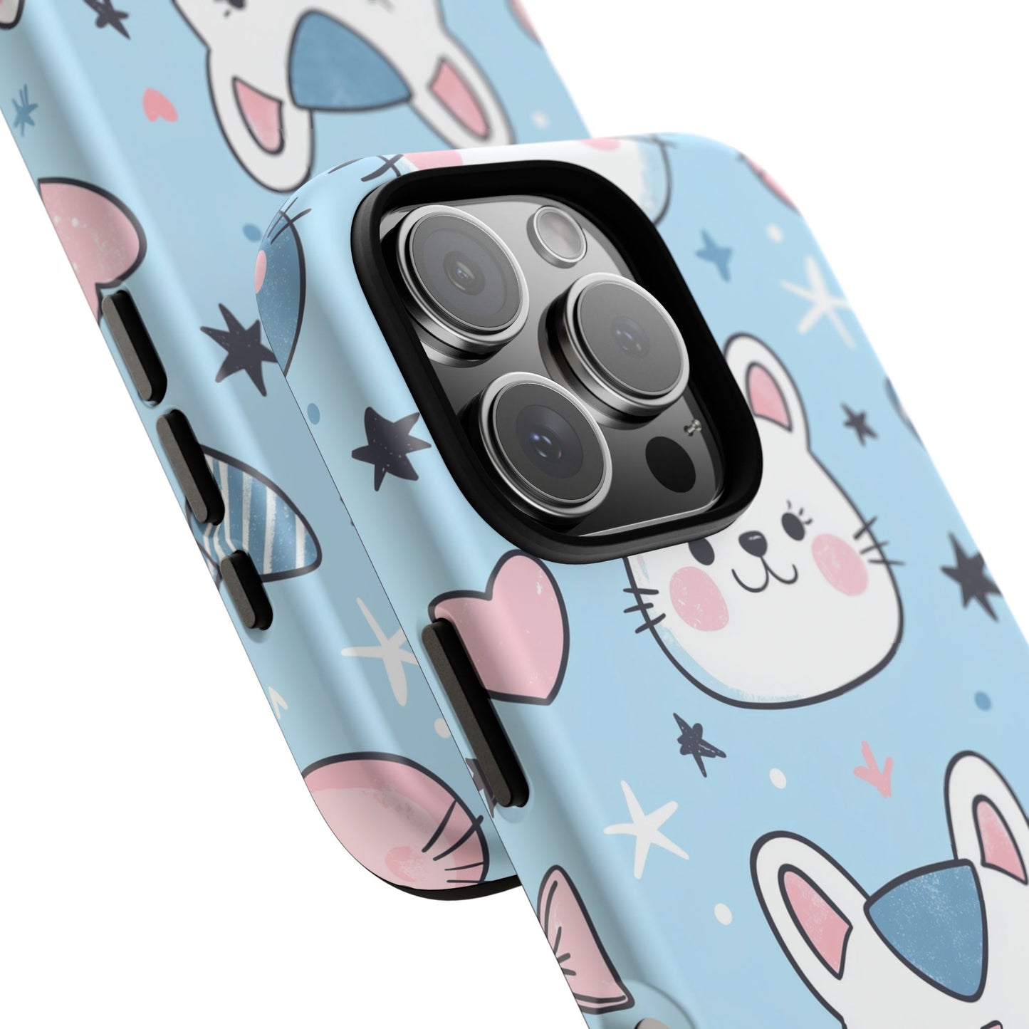 Kawaii Kitty Love Anime Phone Case for iPhone, Samsung, Google Pixel