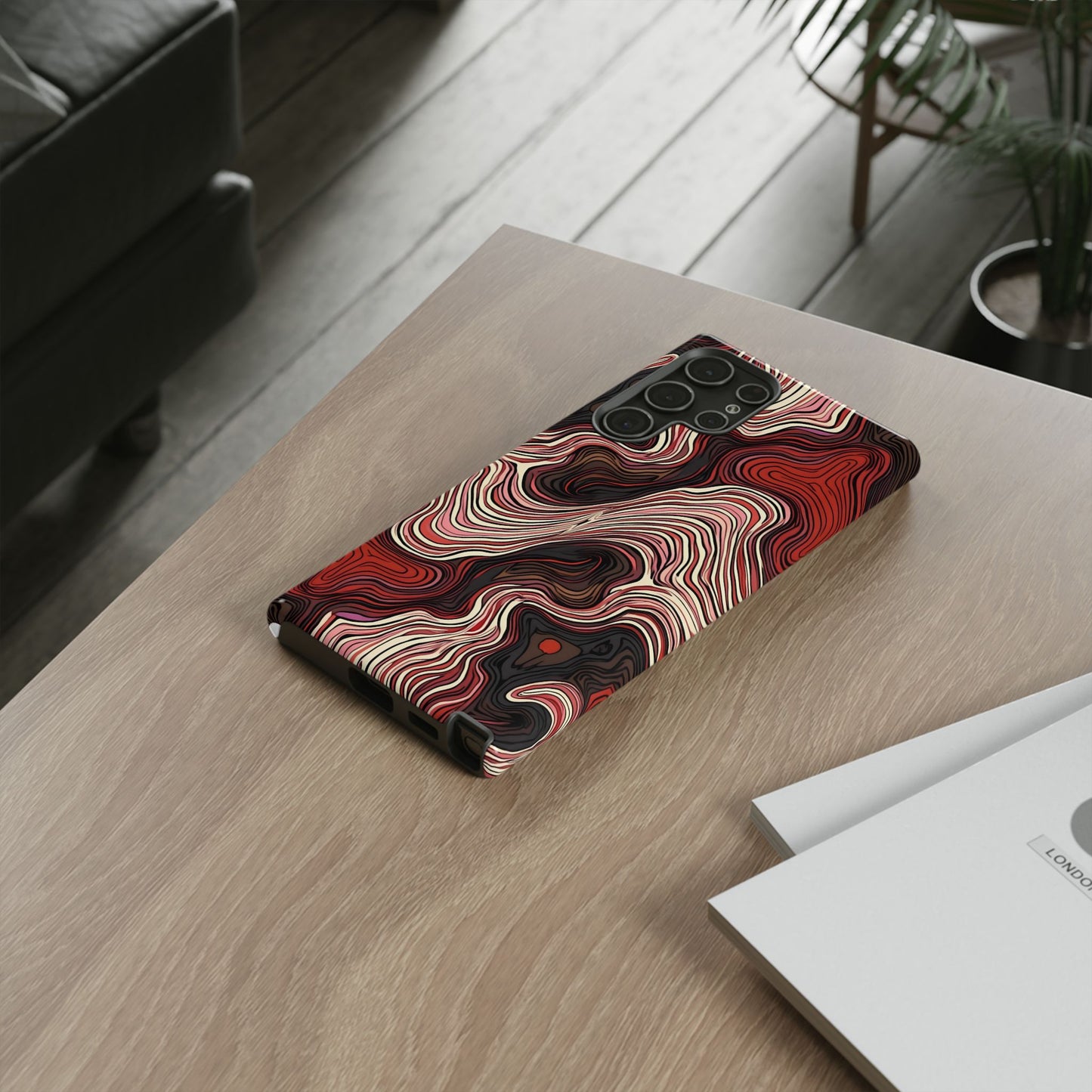 Abstract wavy illusion with swirling lines | Pattern Design