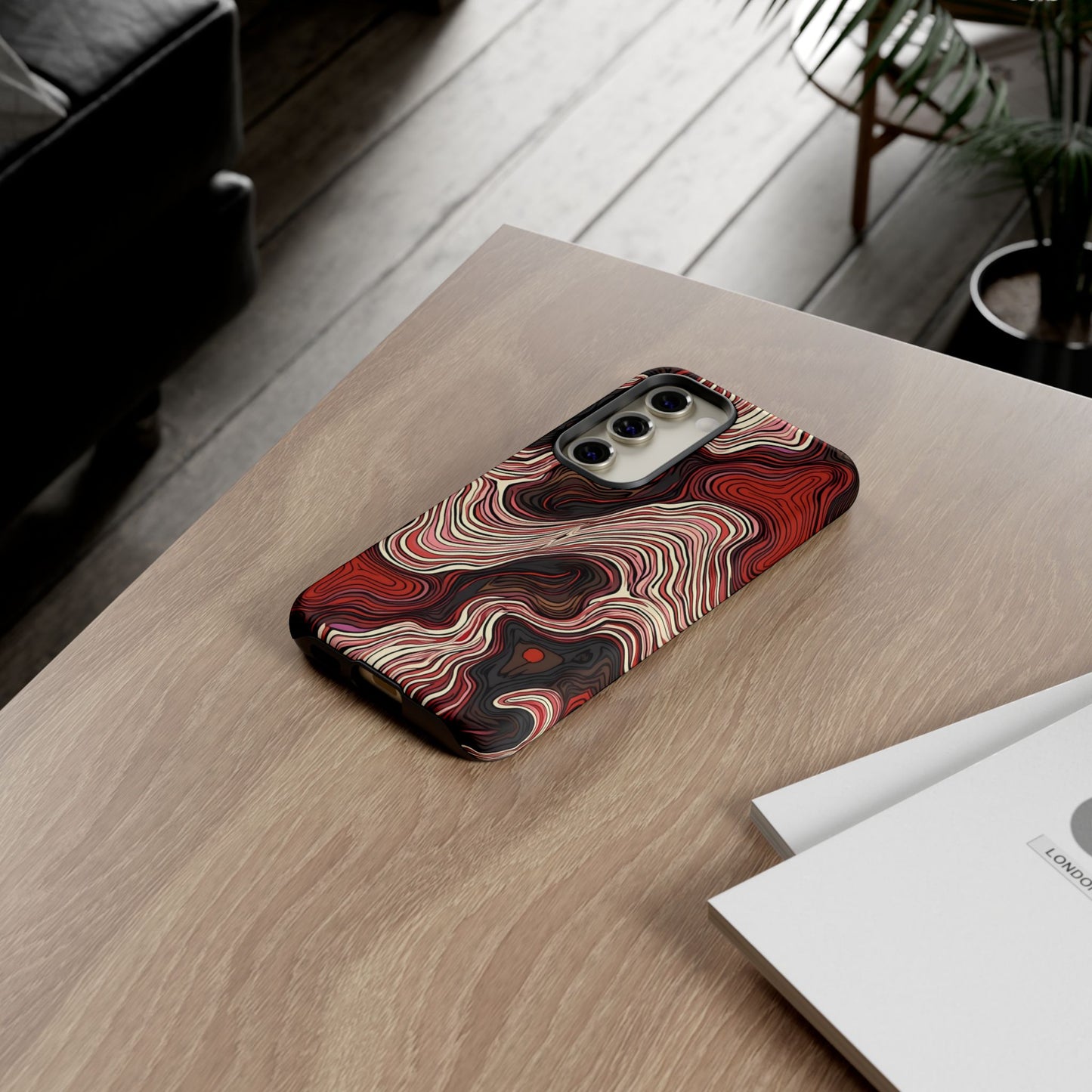 Abstract wavy illusion with swirling lines | Pattern Design