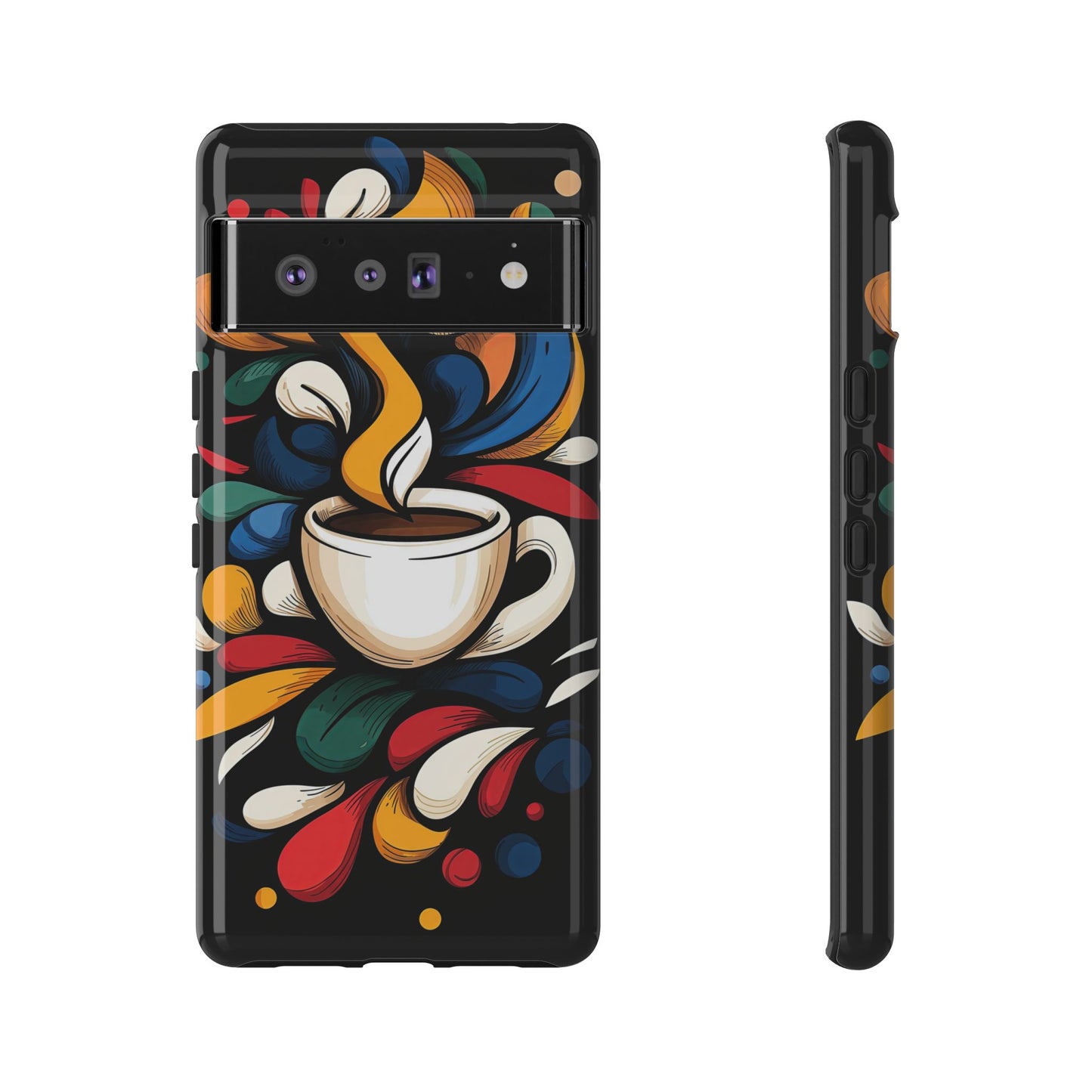 Brewed Blooms – Coffee & Color Floral Case for iPhone, Pixel & Samsung