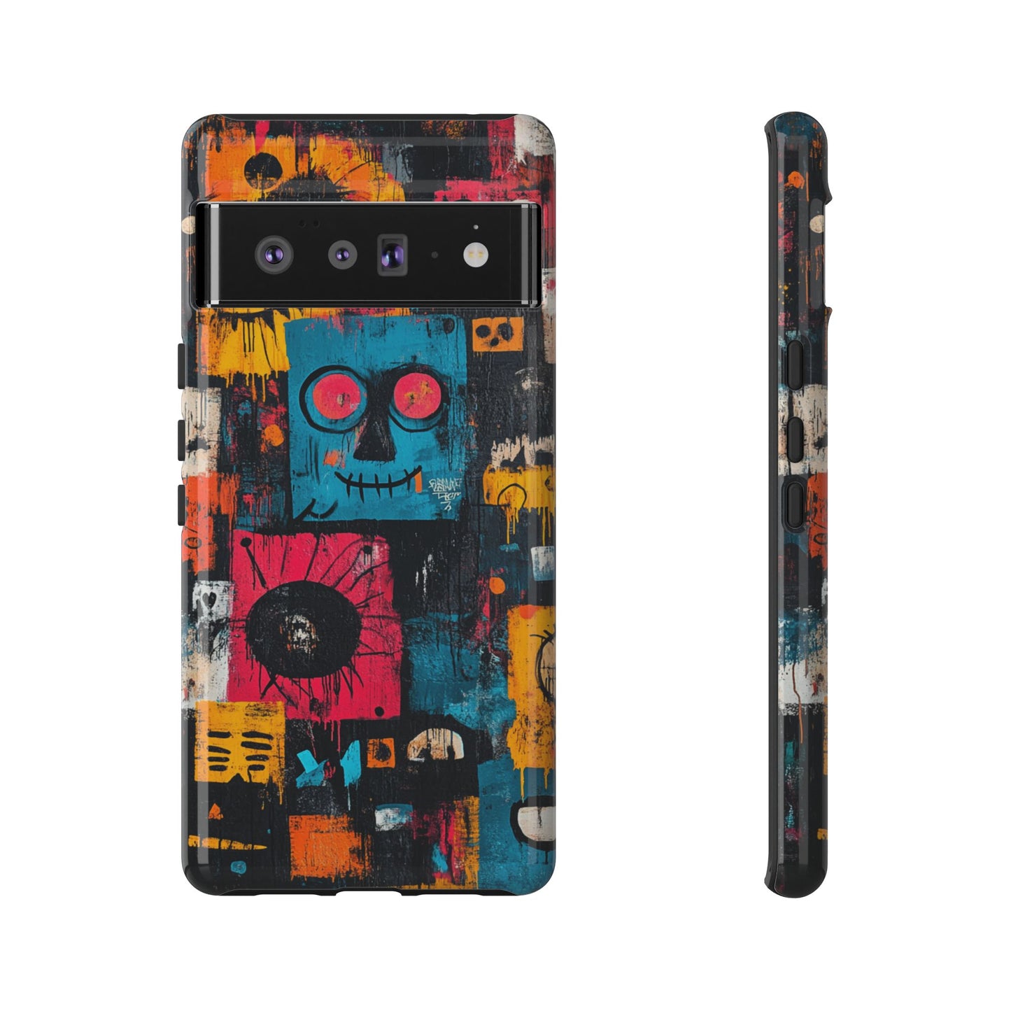 Jean-Michel Basquiat Art Phone Case – Modern Aesthetic Cover - iPhone, Samsung & Google Pixel Cover - Artistic Painting Case, Art Lover Gift