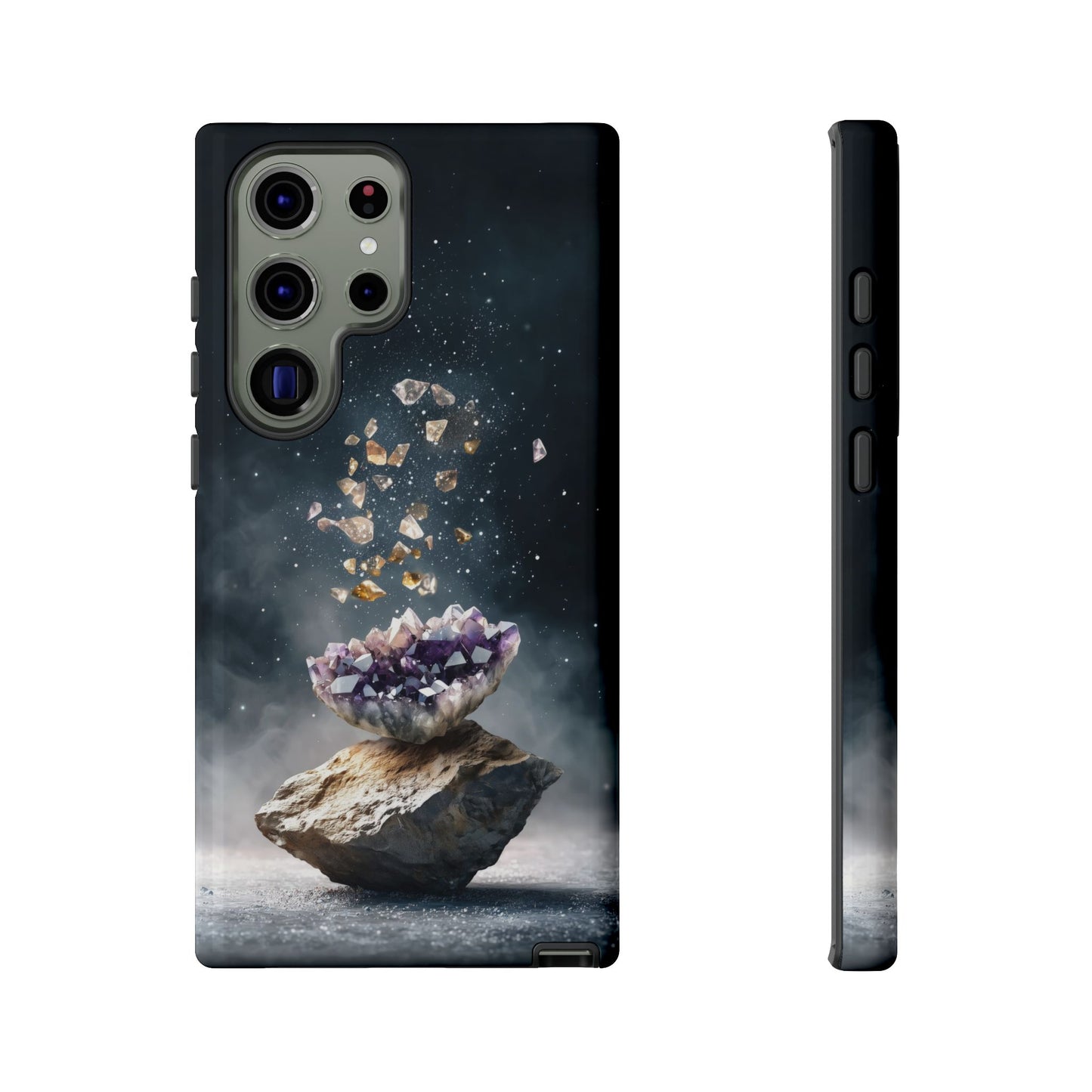 Mystic Amethyst Stones Phone Case for iPhone, Samsung & Google Pixel