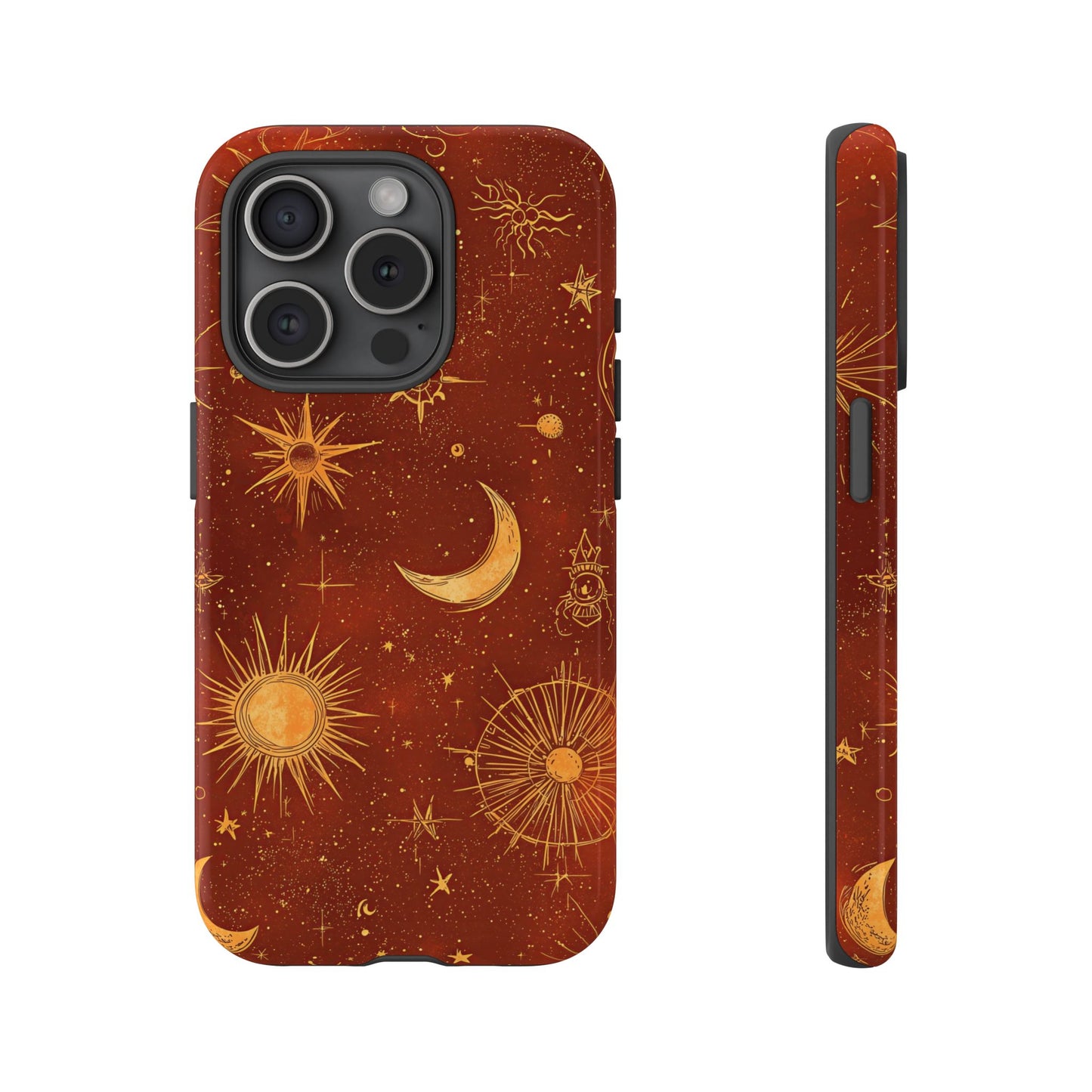 Terracotta Celestial Dreams Boho Phone Case for iPhone, Pixel & Samsung