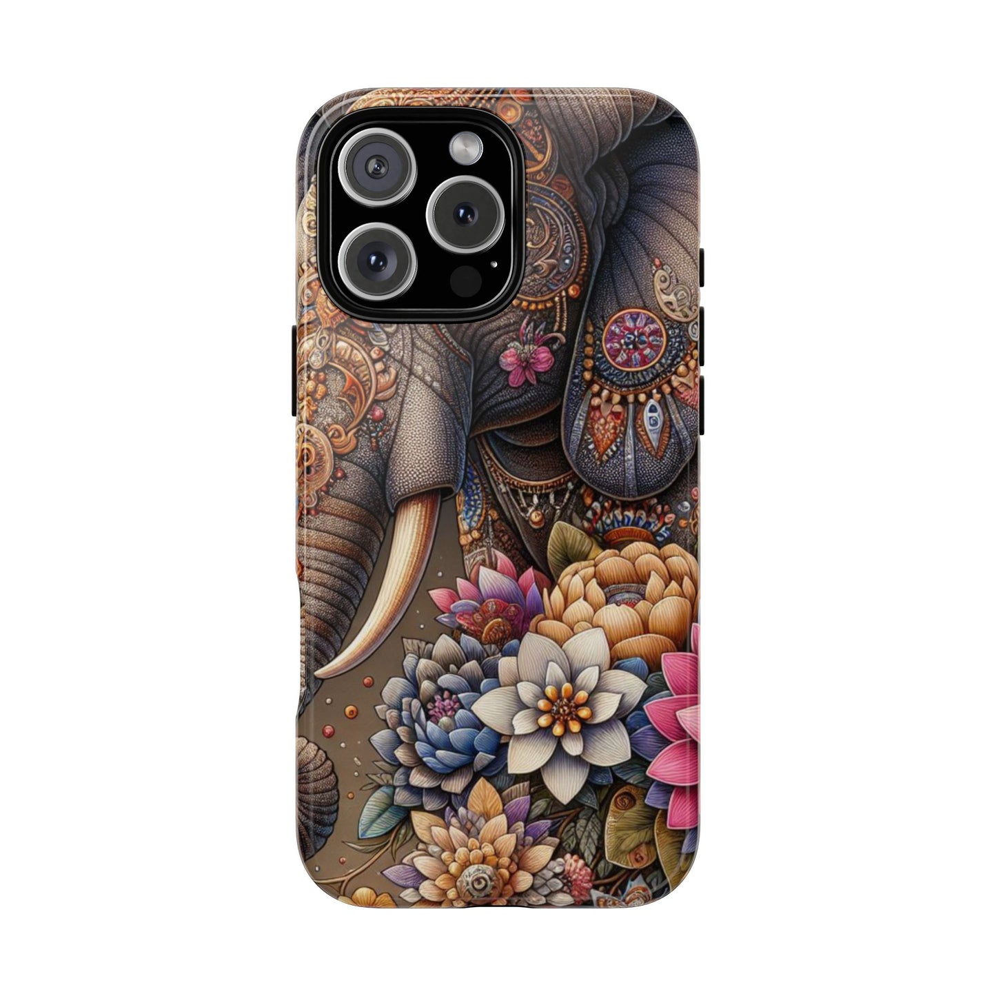 Royal Ornate Elephant Mobile Cover – Luxurious Bohemian Art