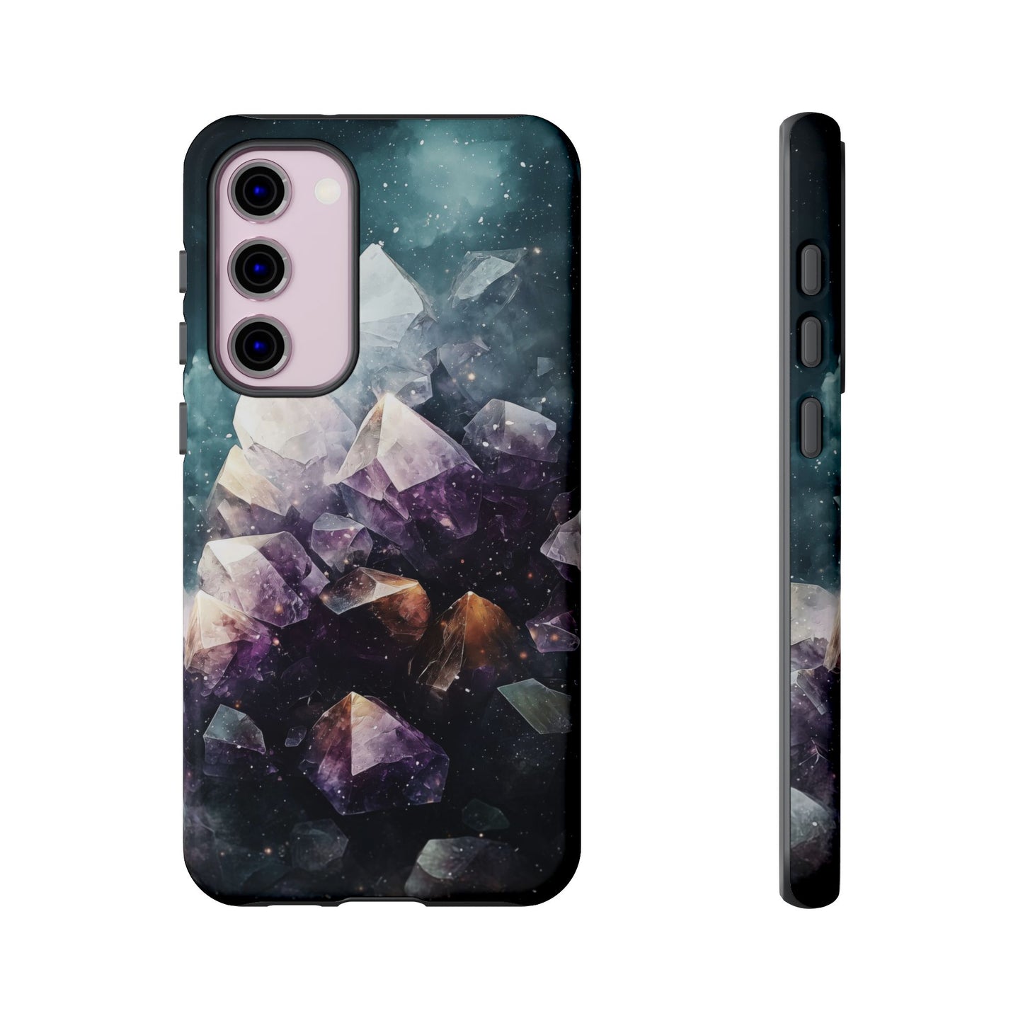 Galactic Amethyst Stones Phone Case for iPhone, Samsung & Google Pixel