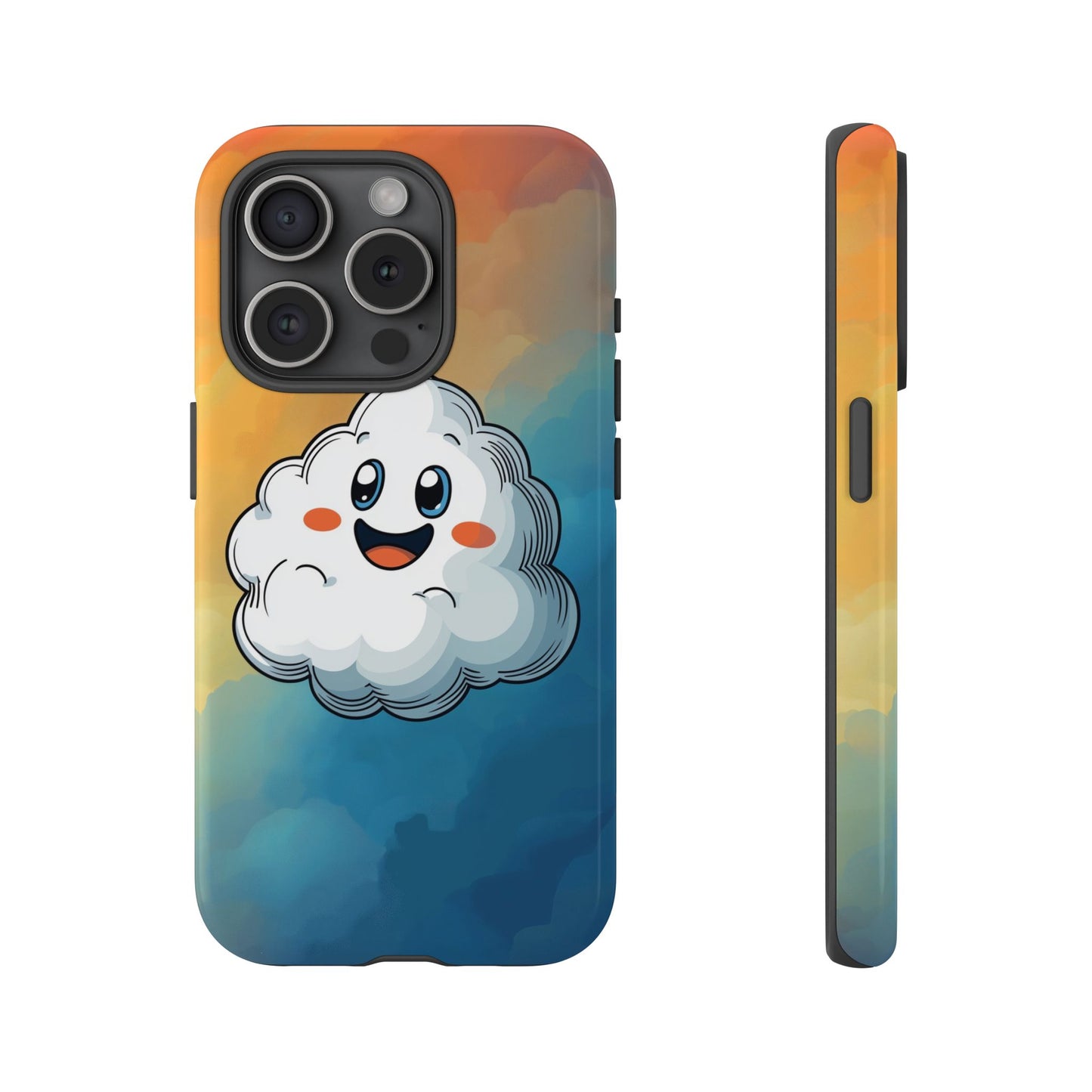 Happy Cloud Anime Phone Case for iPhone, Samsung, Google Pixel