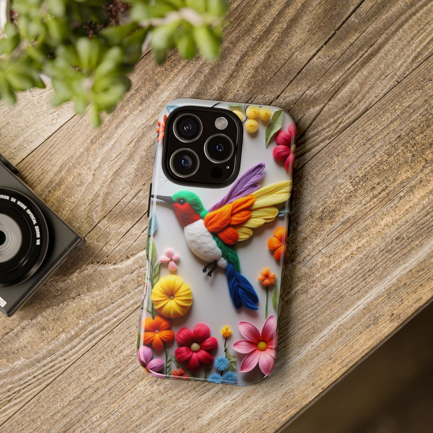Elegant Hummingbird with Floral Mosaic Design | Nature's Artistic Vibes | Pixel 8 pro