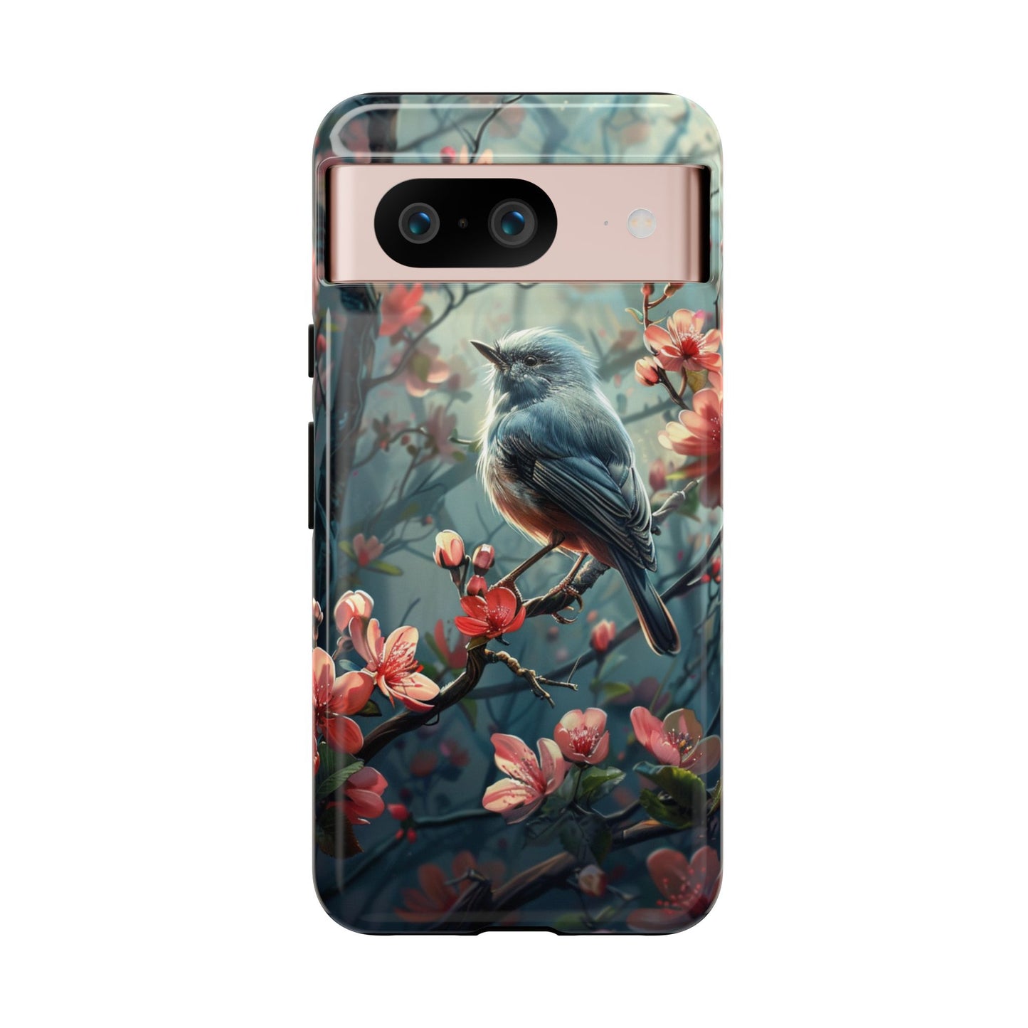 Floral Bird Phone Case β Elegant Nature-Inspired Design for iPhone, Samsung & Google Pixel