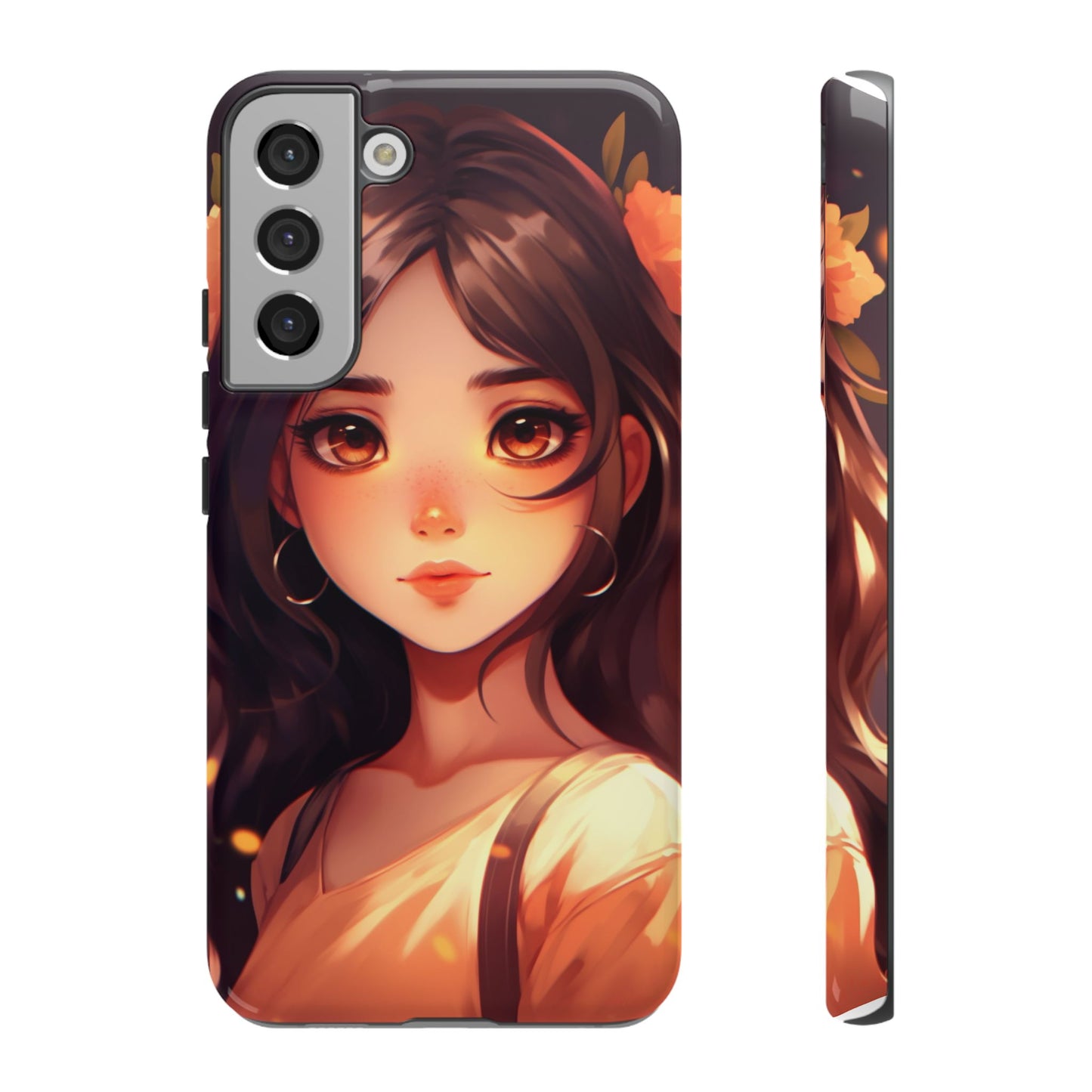 Anime Girl Phone Case - Cute Aesthetic Cover for iPhone, Samsung & Google Pixel, Kawaii Phone Case, Girly Phone Case, Anime Lover Gift