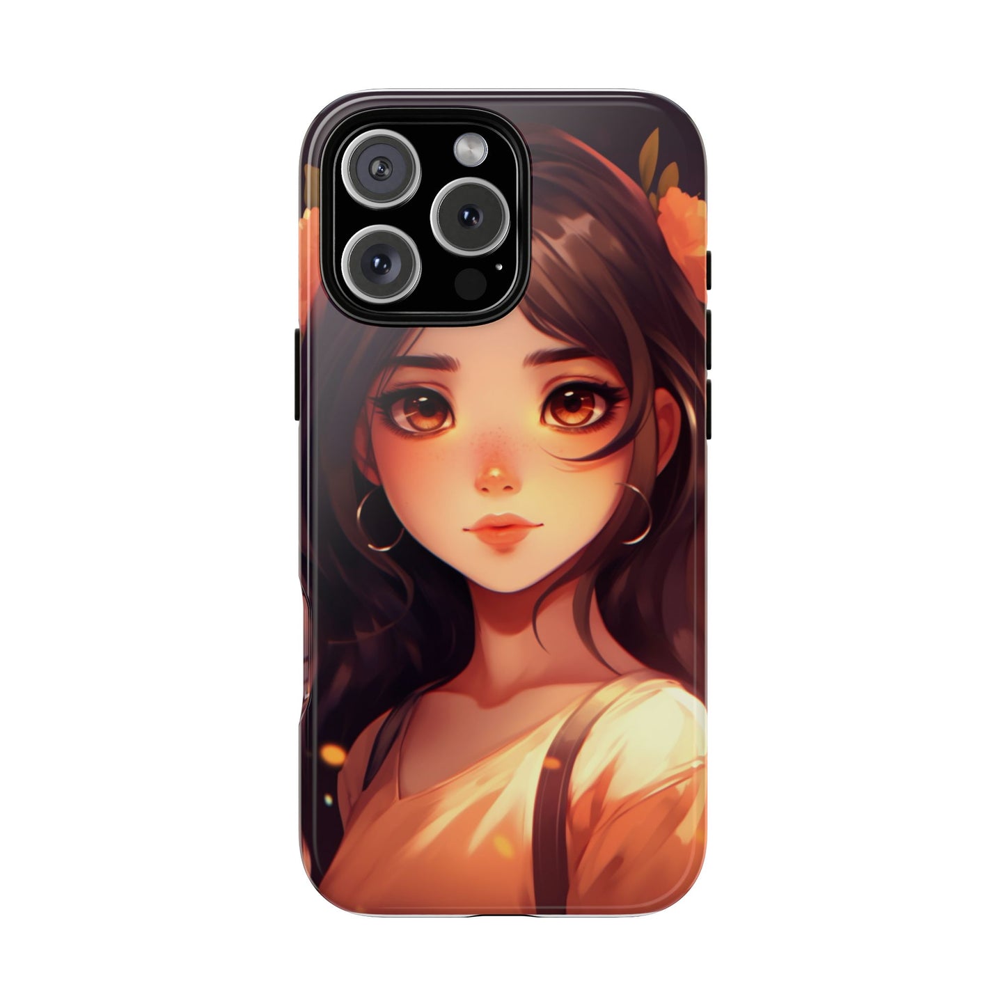 Anime Girl Phone Case - Cute Aesthetic Cover for iPhone, Samsung & Google Pixel, Kawaii Phone Case, Girly Phone Case, Anime Lover Gift