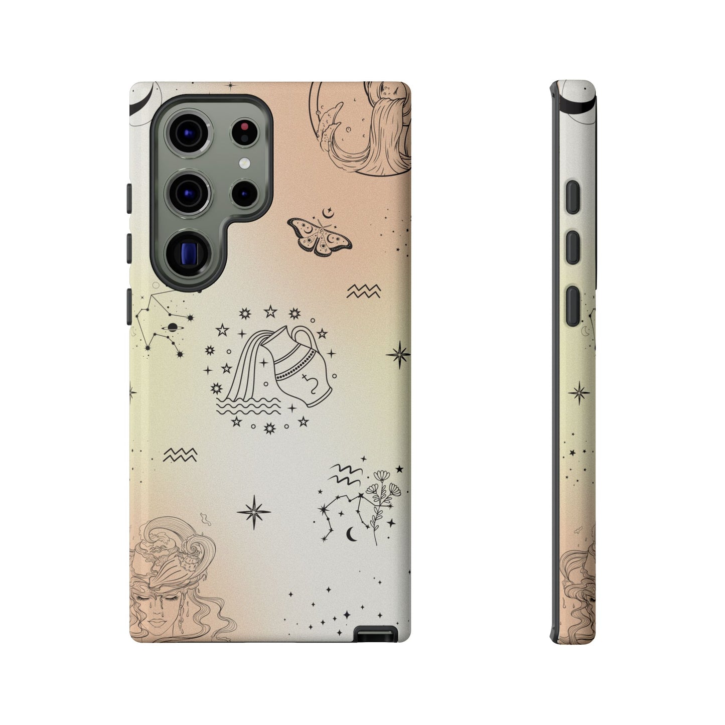 Aquarius Zodiac Sign Phone Case β Futuristic & Unique Design for iPhone, Samsung & Google Pixel
