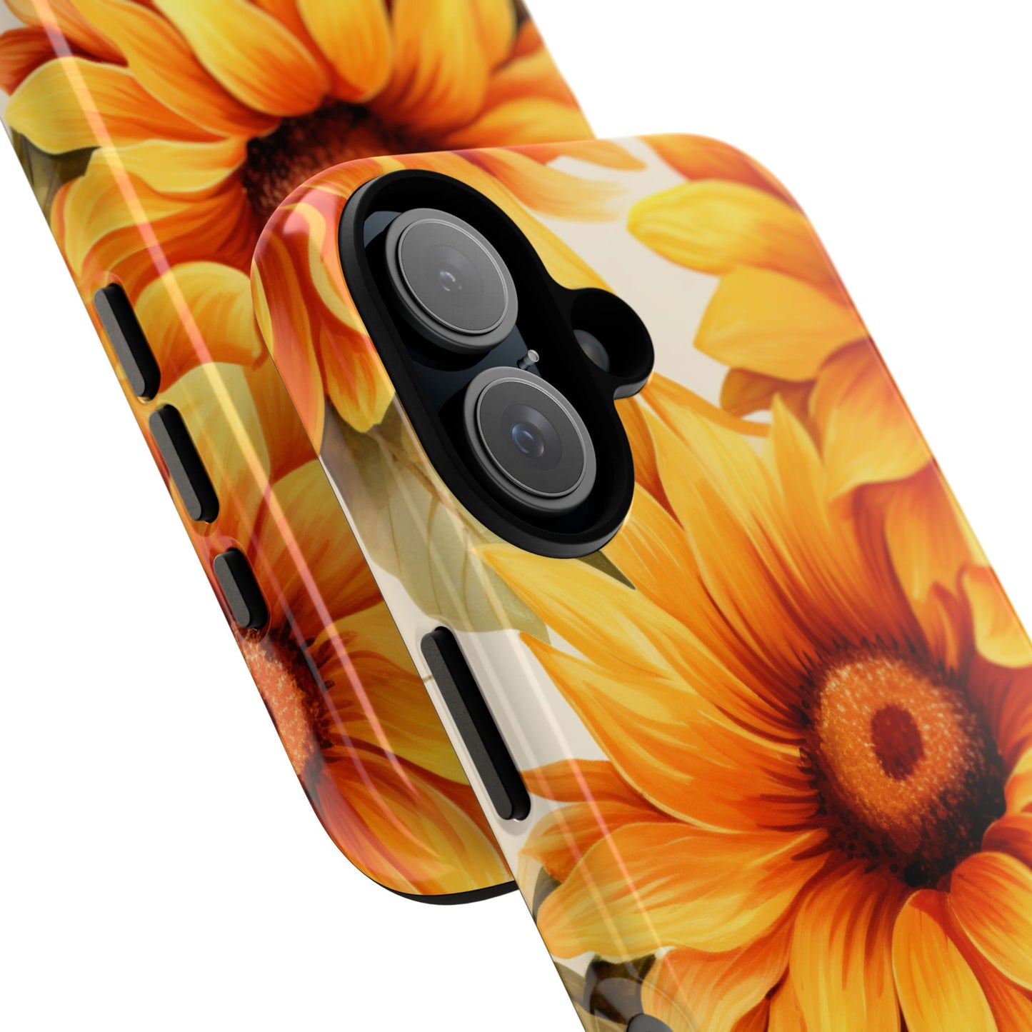 Golden Sunflower Glow Mobile Case – Radiant & Elegant