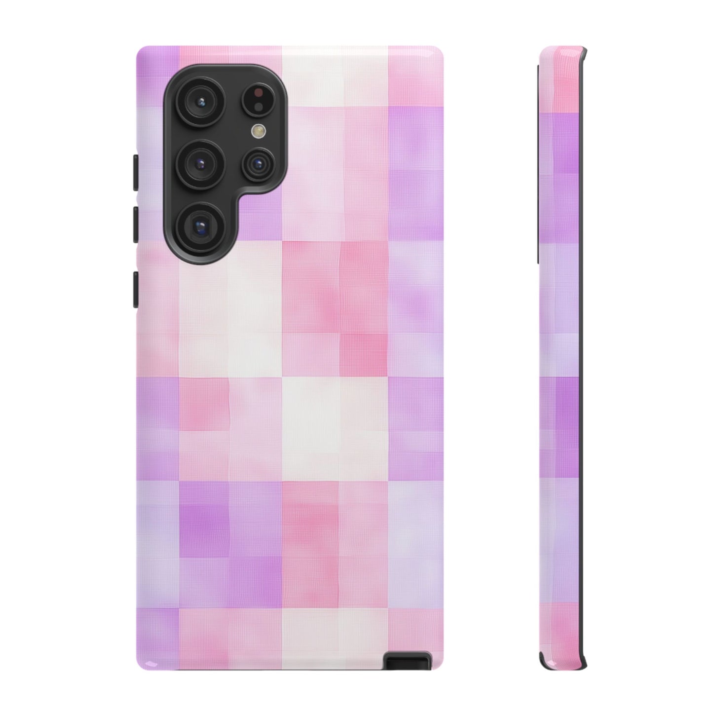 Kawaii Gingham Pastel Phone Case for iPhone, Samsung, Google Pixel