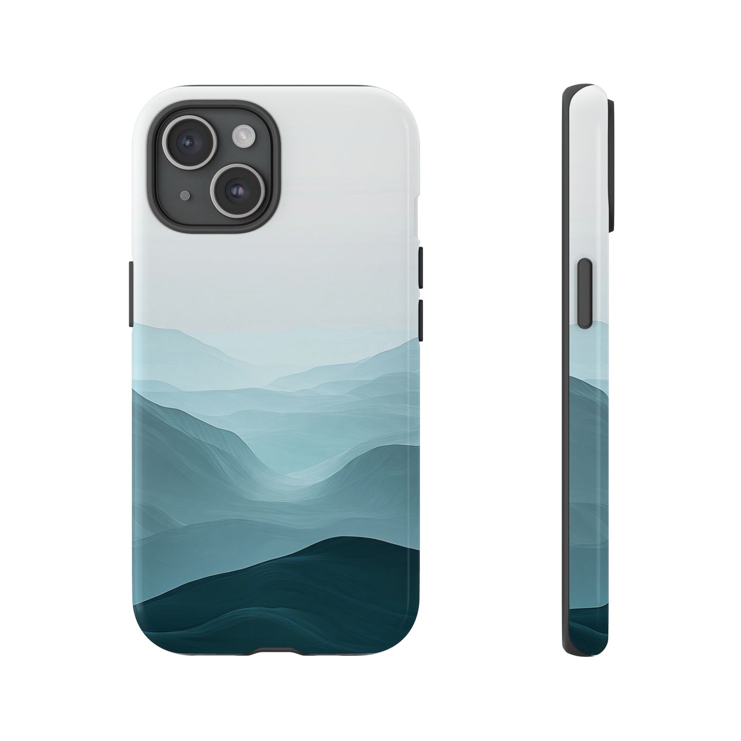 Tranquil Terrain – Misty Abstract Landscape Case for iPhone, Samsung & Pixel
