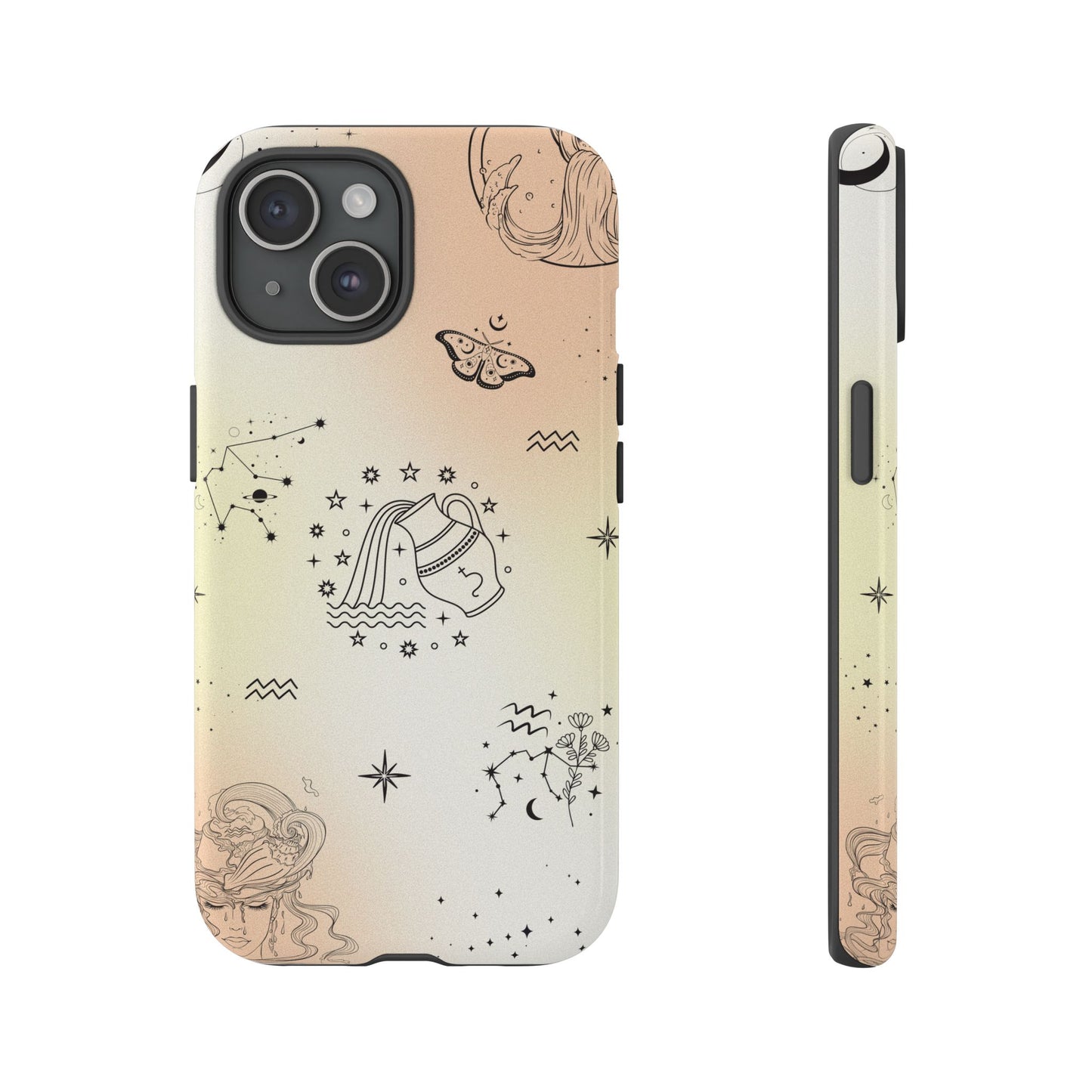 Aquarius Zodiac Sign Phone Case β Futuristic & Unique Design for iPhone, Samsung & Google Pixel