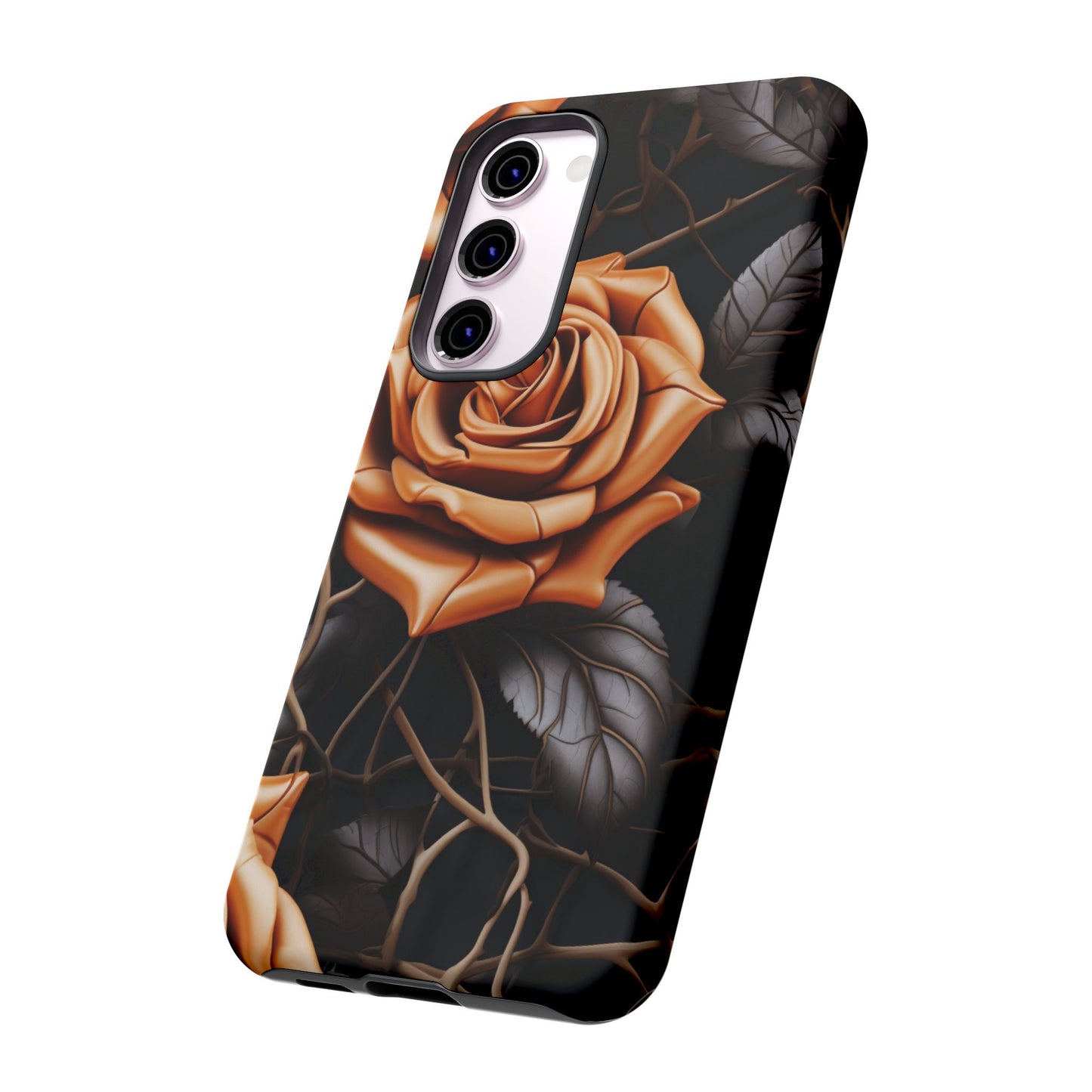 Midnight Gold Rose Mobile Case