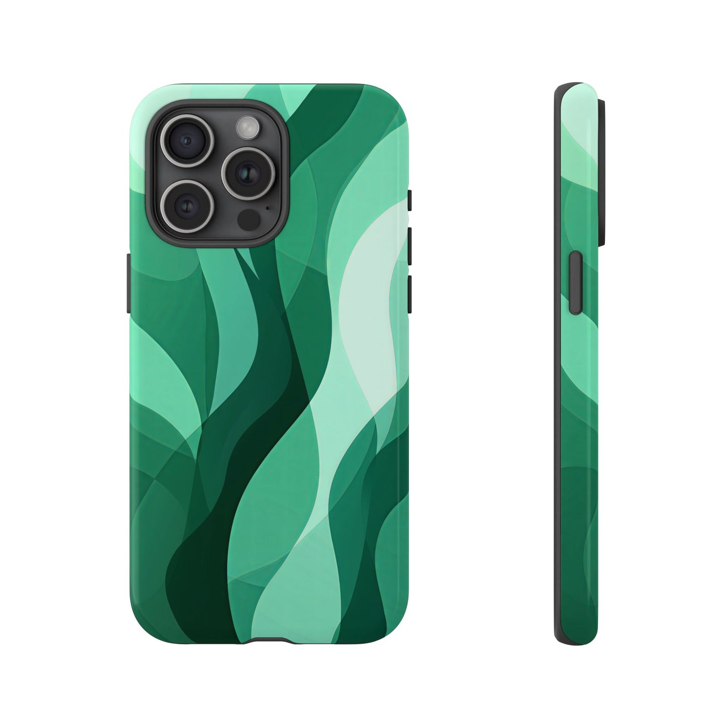 Verdant Flow – Abstract Nature-Inspired Phone Case for iPhone, Samsung & Pixel