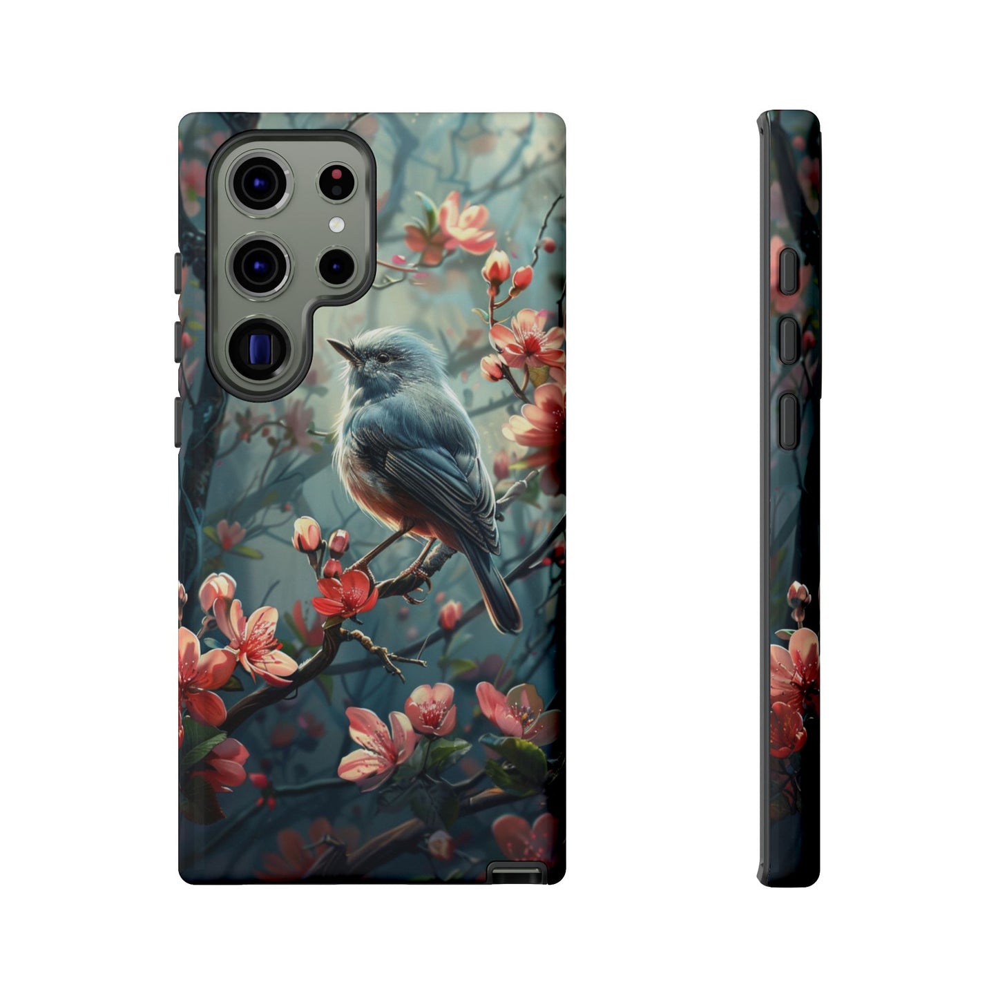 Floral Bird Phone Case β Elegant Nature-Inspired Design for iPhone, Samsung & Google Pixel