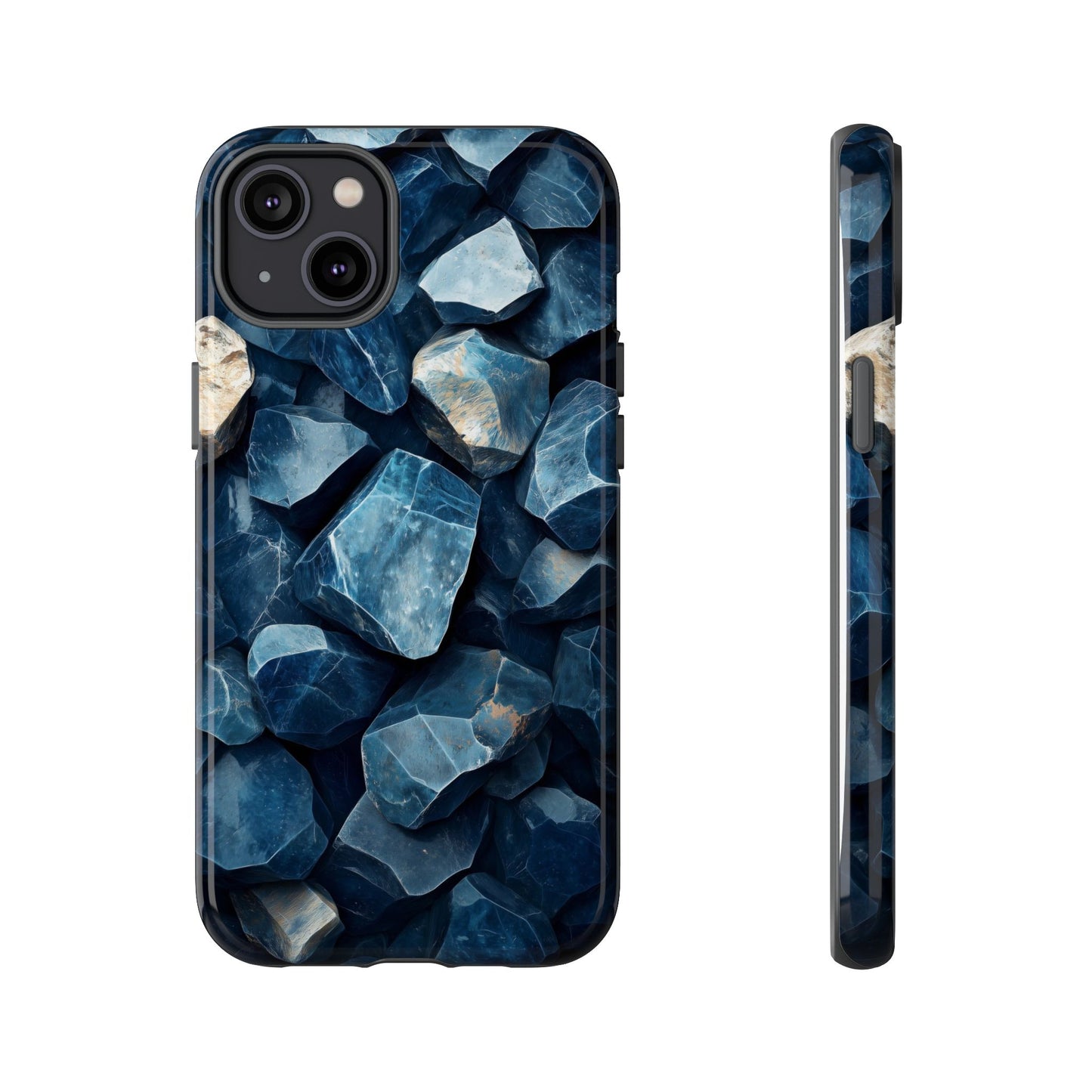 Mystic Blue Crystals Print Phone Case for iPhone, Google Pixel, Samsung