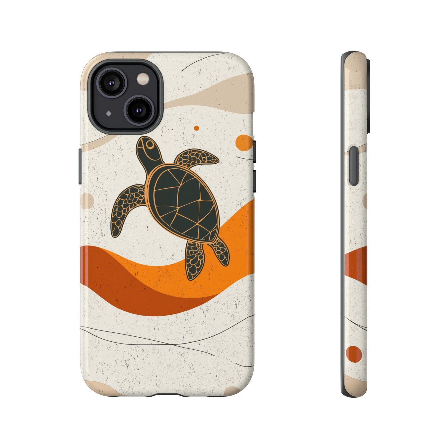 Flow of the Tide: Abstract Turtle Drift Phone Case for iPhone, Samsung & Pixel