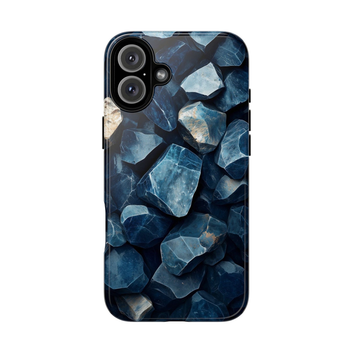 Mystic Blue Crystals Print Phone Case for iPhone, Google Pixel, Samsung