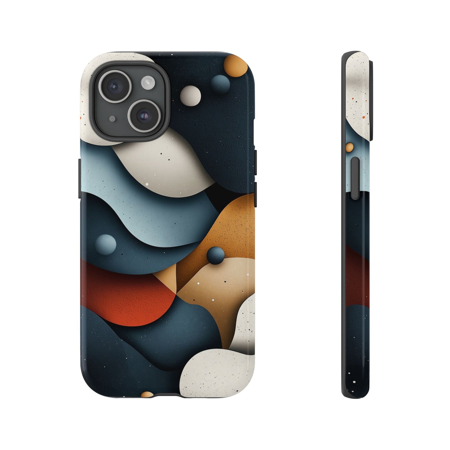 Cosmic Flow – Textured Abstract Phone Case for iPhone, Samsung & Pixel
