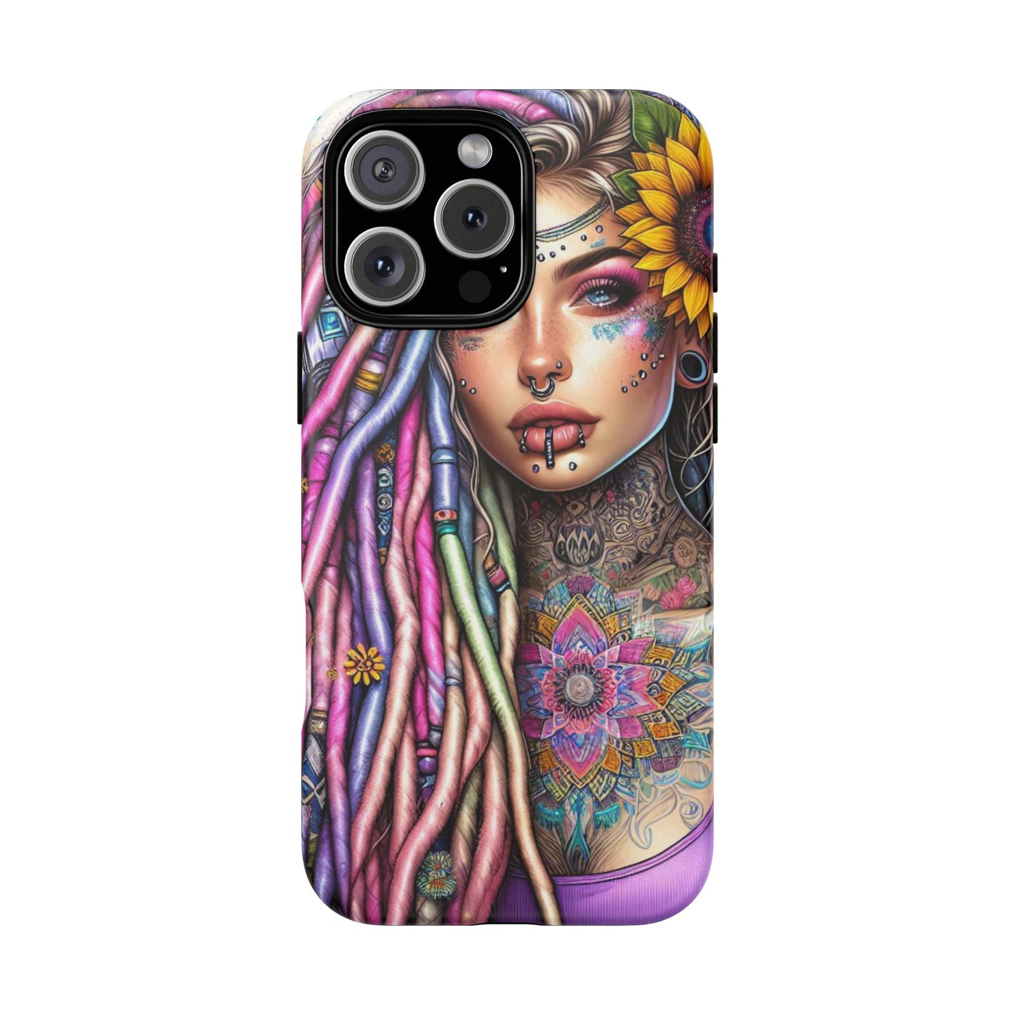 Boho Mandala Goddess – Ethereal Tattoo Art Mobile Cover