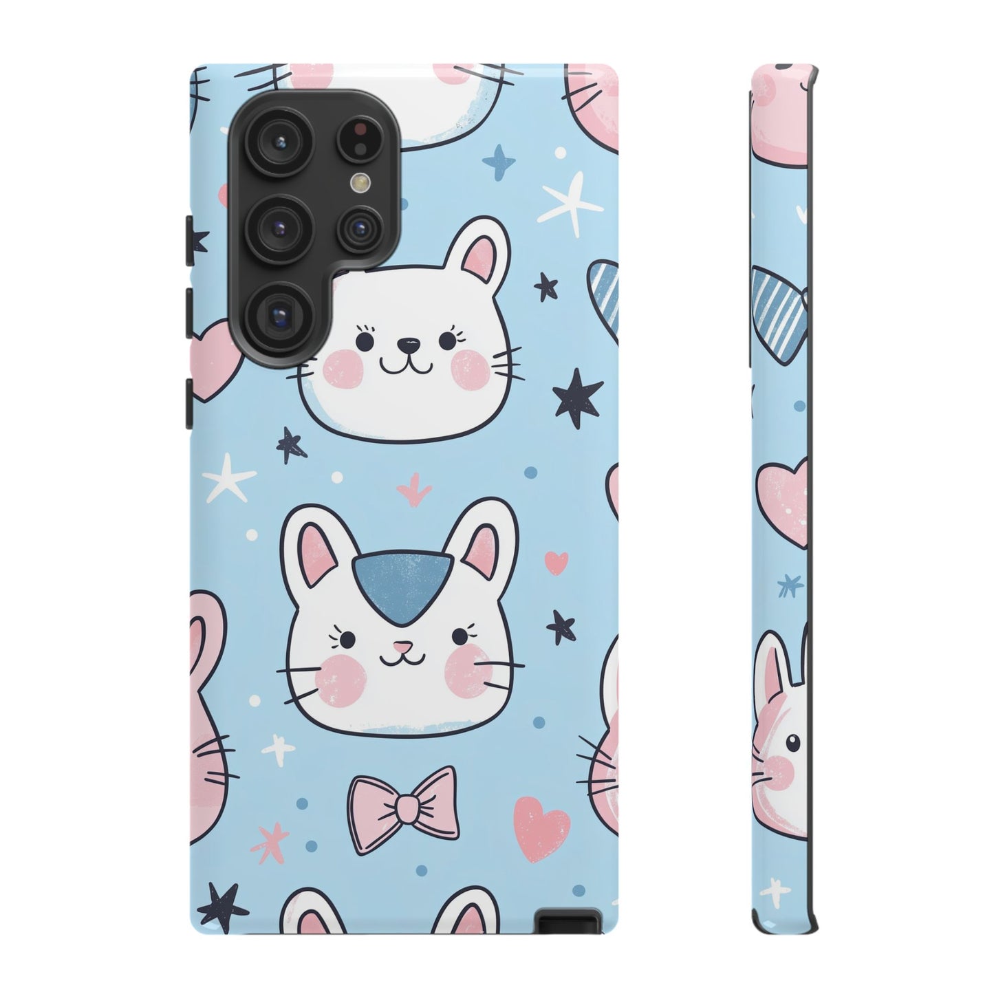 Kawaii Kitty Love Anime Phone Case for iPhone, Samsung, Google Pixel