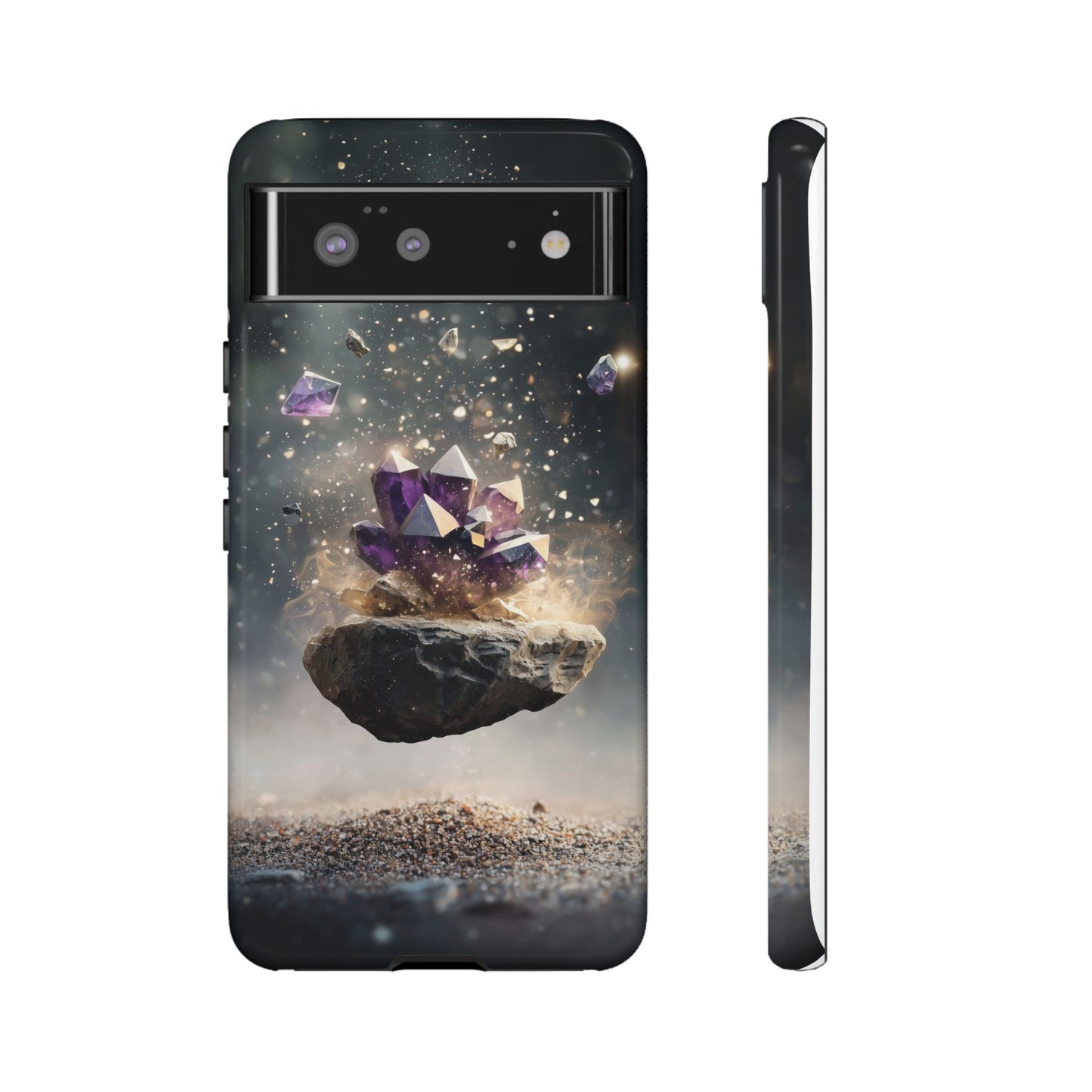 Mystic Amethyst Stones Phone Case for iPhone, Samsung & Google Pixel