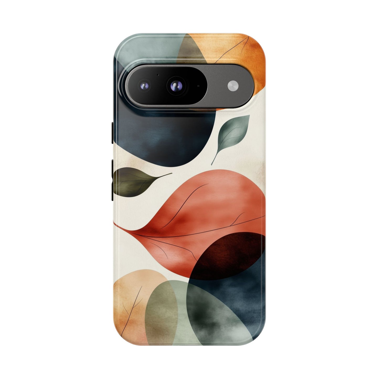 Tranquil Tones Terrazzo Leaves Print Phone Case for iPhone, Pixel & Samsung