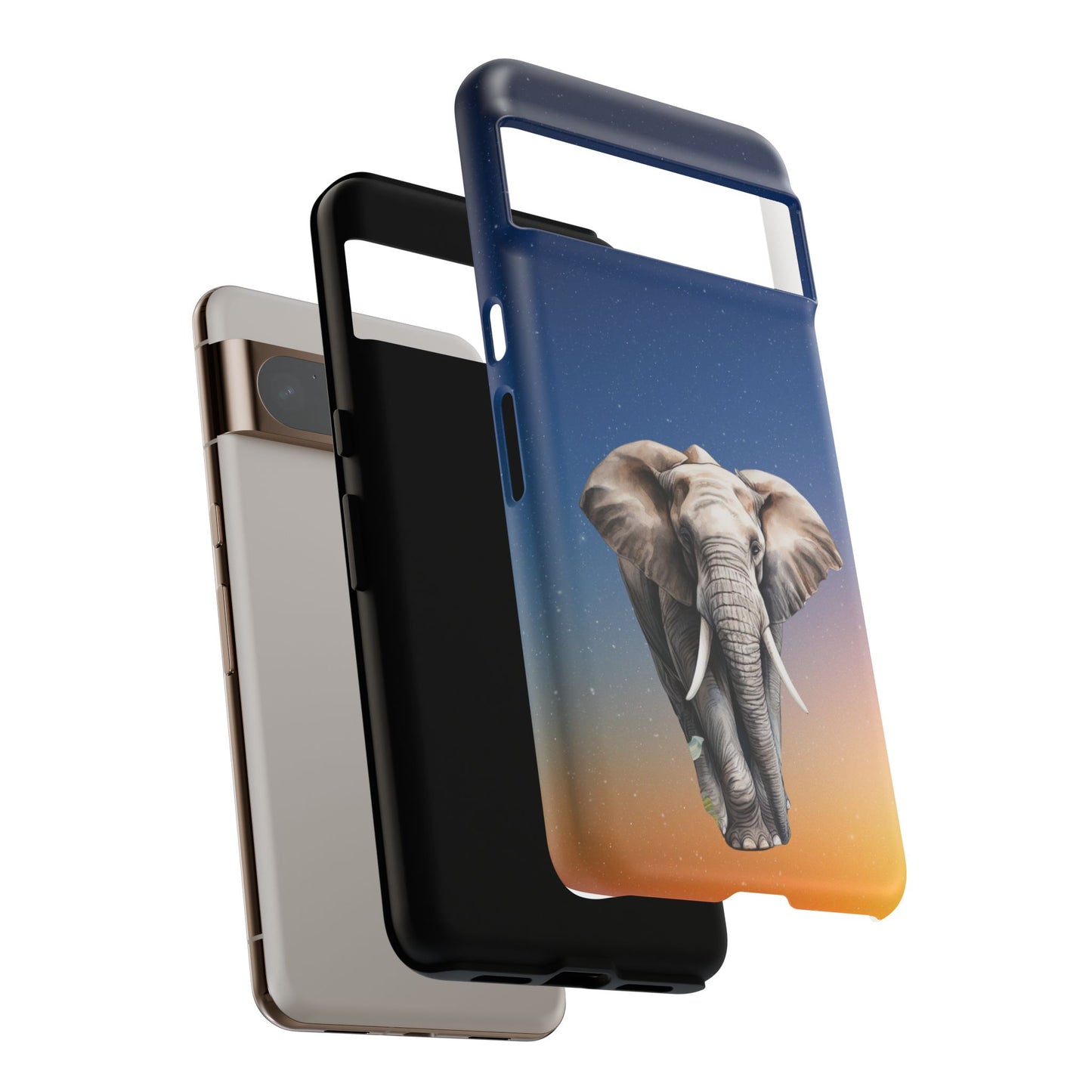 Celestial Elephant Mobile Cover – Dreamy Night Sky Aesthetic