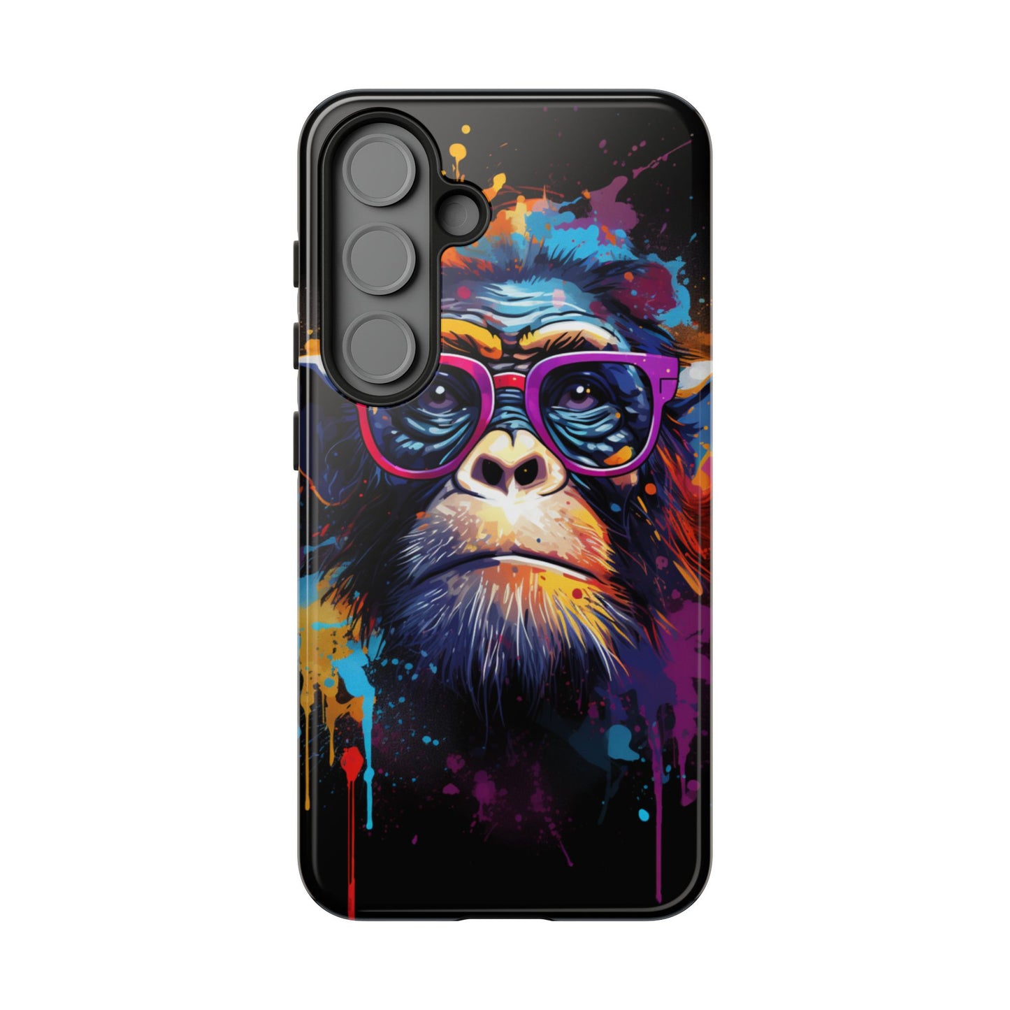 Grafitti Monkey Print Phone Case - iPhone, Samsung & Google Pixel Cover - Artistic Phone Case, Animal Lover Gift