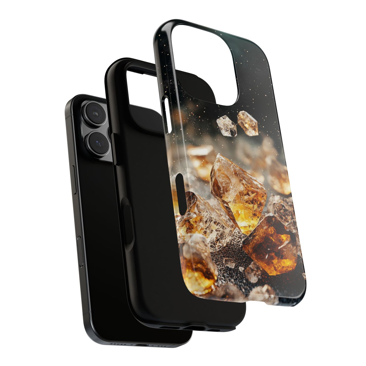 Golden Ember Crystal Phone Case for iPhone, Samsung & Google Pixel