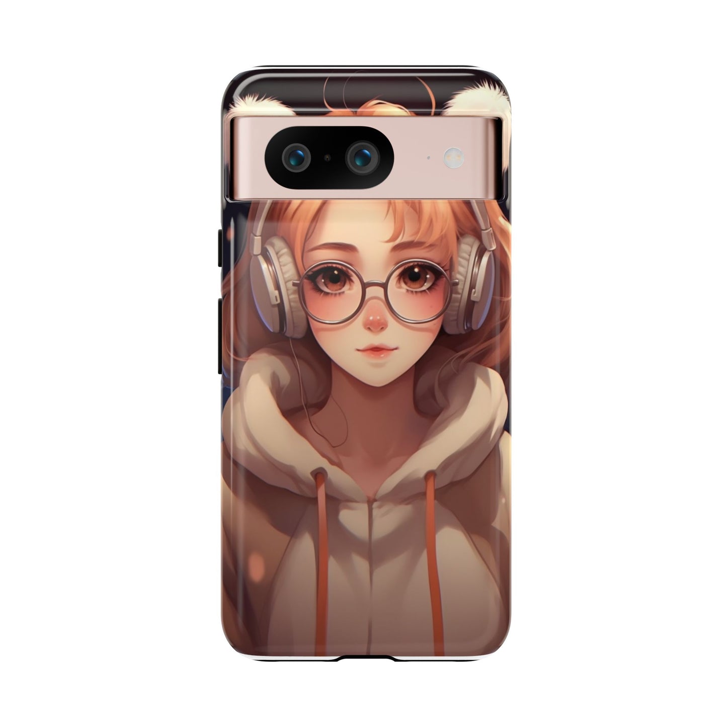 Anime Girl Phone Case - Cute Aesthetic Cover for iPhone, Samsung & Google Pixel, Girly Phone Case, Kawaii Lover Gift