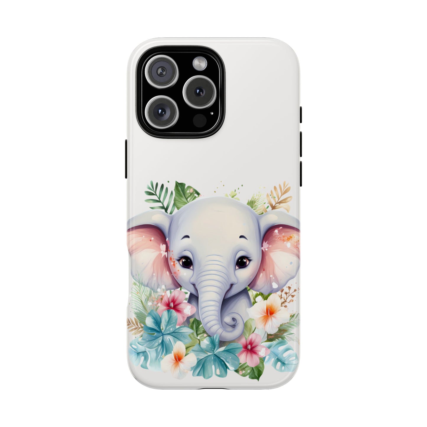 Adorable Baby Elephant Mobile Cover – Floral Fantasy Art