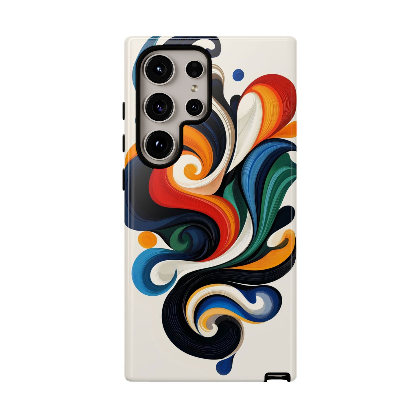 WhirlMuse – Elegant Swirl Abstract Phone Case for iPhone, Samsung & Pixel
