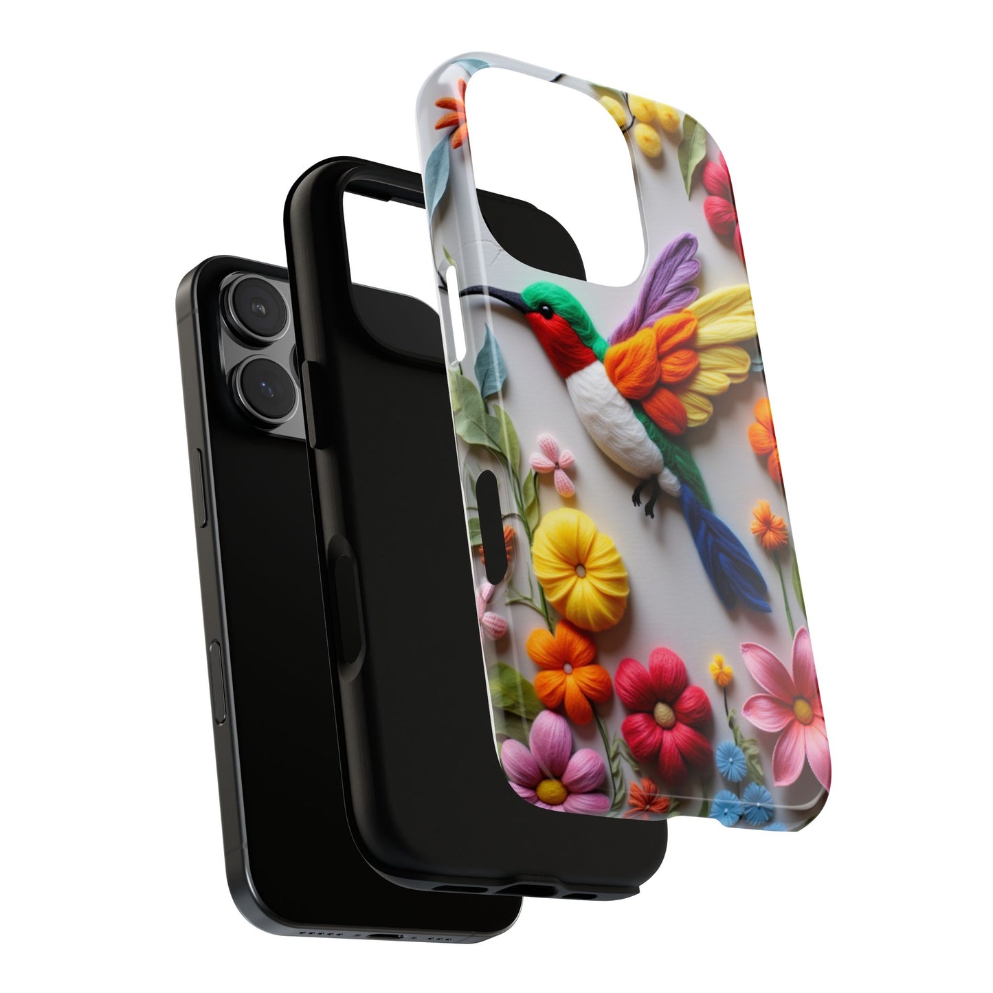 Elegant Hummingbird with Floral Mosaic Design | Nature's Artistic Vibes | Pixel 8 pro