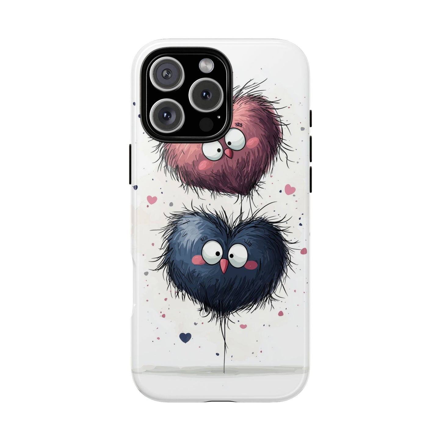 Fluffy Love Duo - Cute Anime Phone Case for iPhone, Samsung, Google Pixel