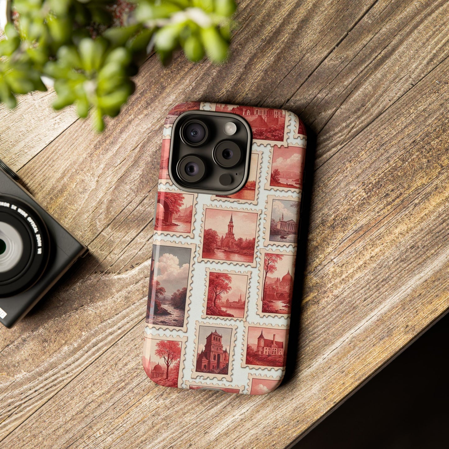 Vintage Postcard Stamps Phone Case