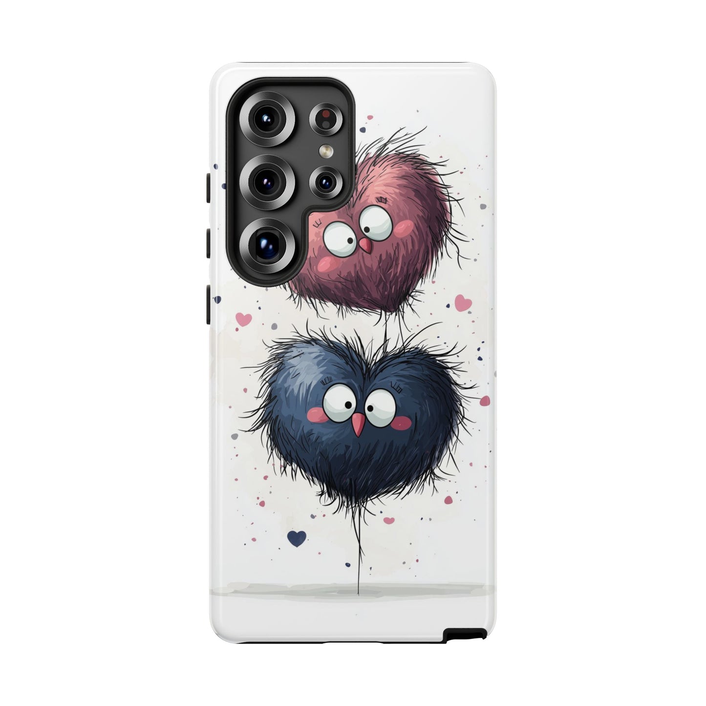 Fluffy Love Duo - Cute Anime Phone Case for iPhone, Samsung, Google Pixel