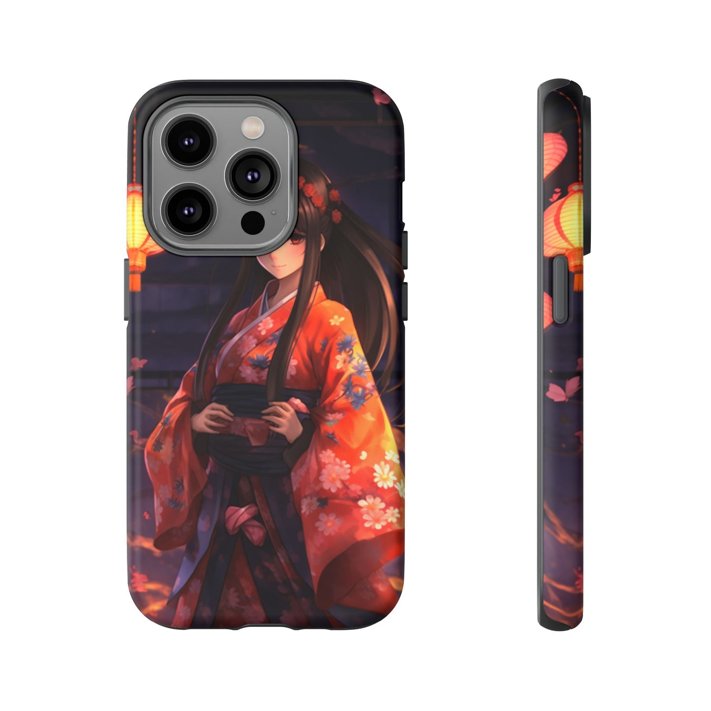 Anime Girl Phone Case - Cute Aesthetic Cover for iPhone, Samsung & Google Pixel, Girly Phone Case, Kawaii Phone Case, Anime Lover Gift