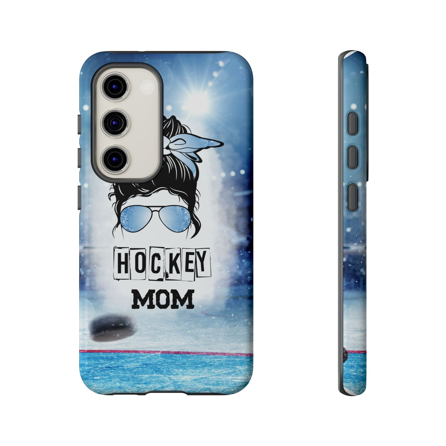 Hockey Mama Phone Case - Protective & Stylish Cover for iPhone, Samsung & Google Pixel, Messy Bun Phone Case, Gift for Game Lover