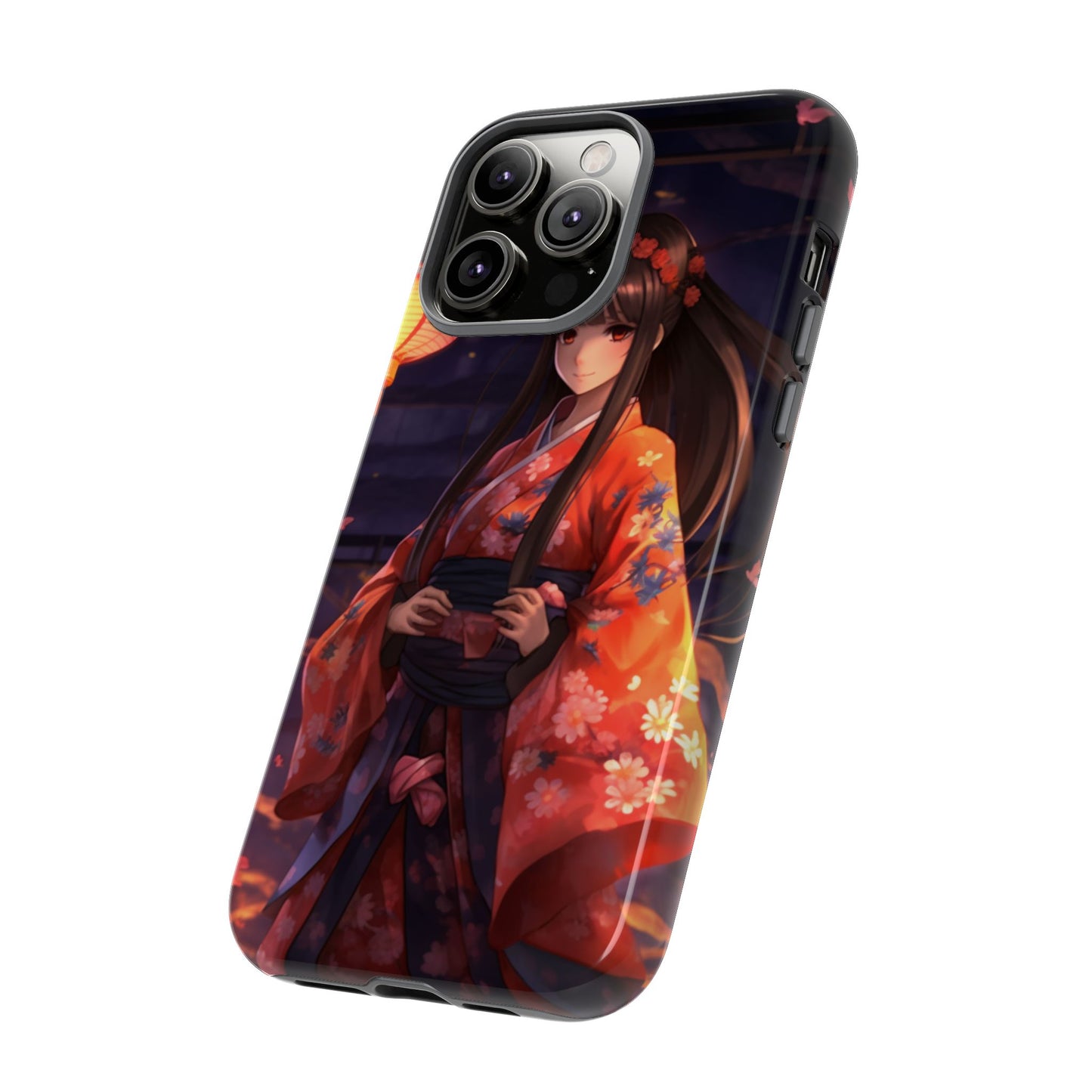 Anime Girl Phone Case - Cute Aesthetic Cover for iPhone, Samsung & Google Pixel, Girly Phone Case, Kawaii Phone Case, Anime Lover Gift